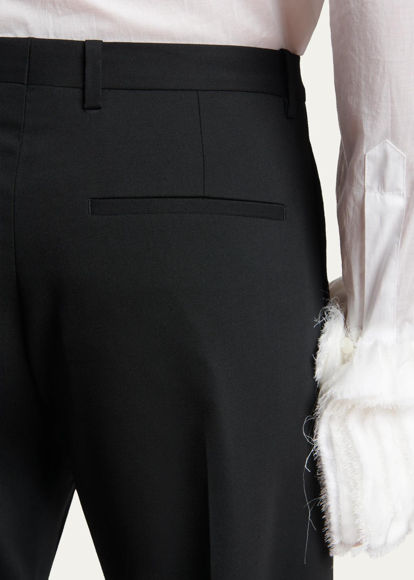 Jil Sander Men's Wool Blend Wide-Leg Trousers - Bergdorf Goodman
