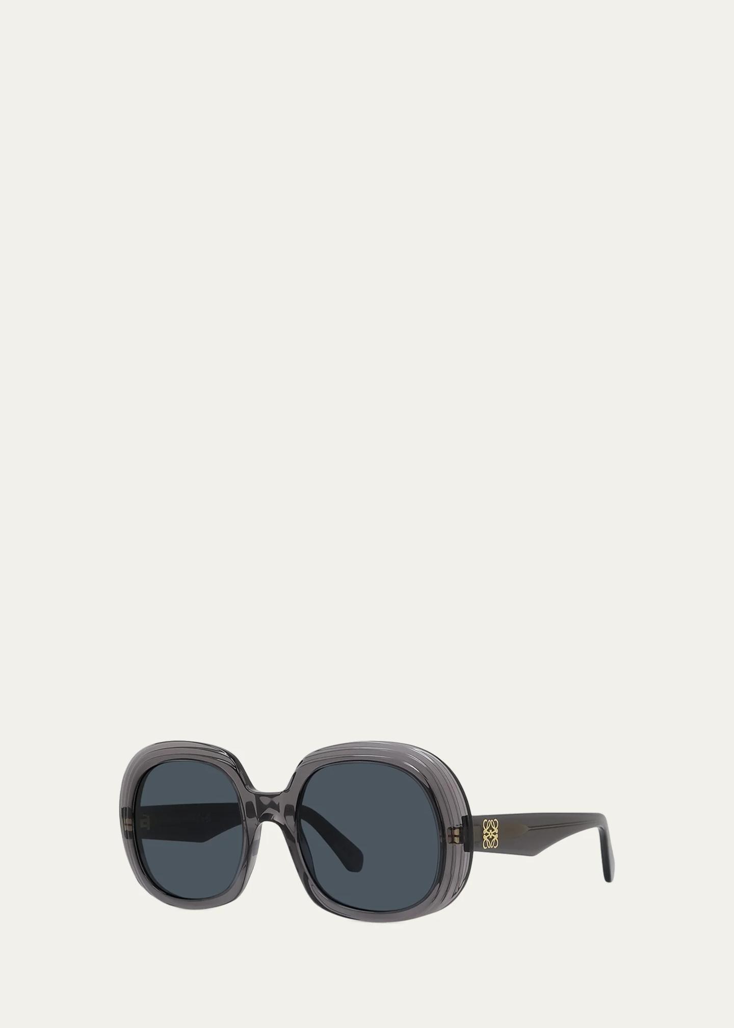 LOEWE Anagram 54MM Round Sunglasses - Bergdorf Goodman