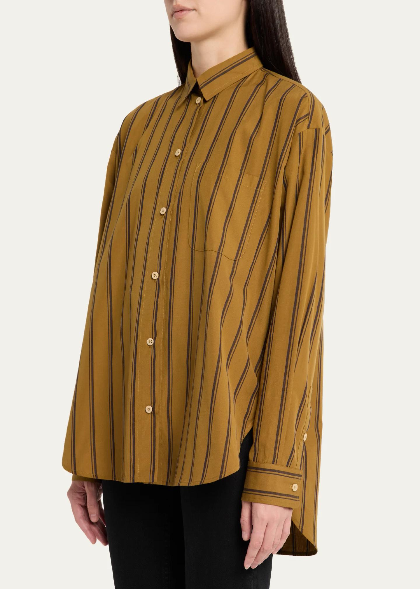 Jamie Haller The Essential Striped Cotton Button-Down Shirt - Bergdorf ...