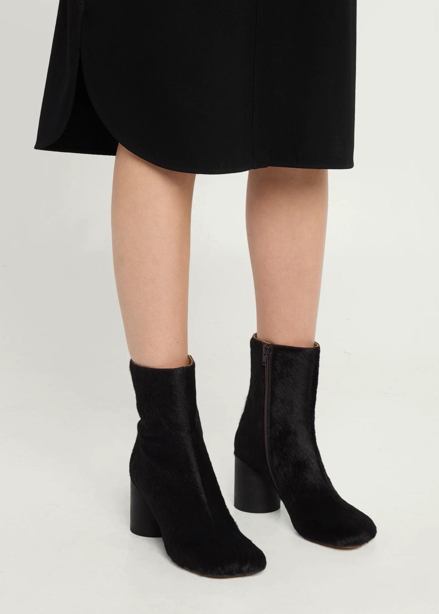 MM6 Maison Margiela 80mm Calf Hair Ankle Boots - Bergdorf Goodman