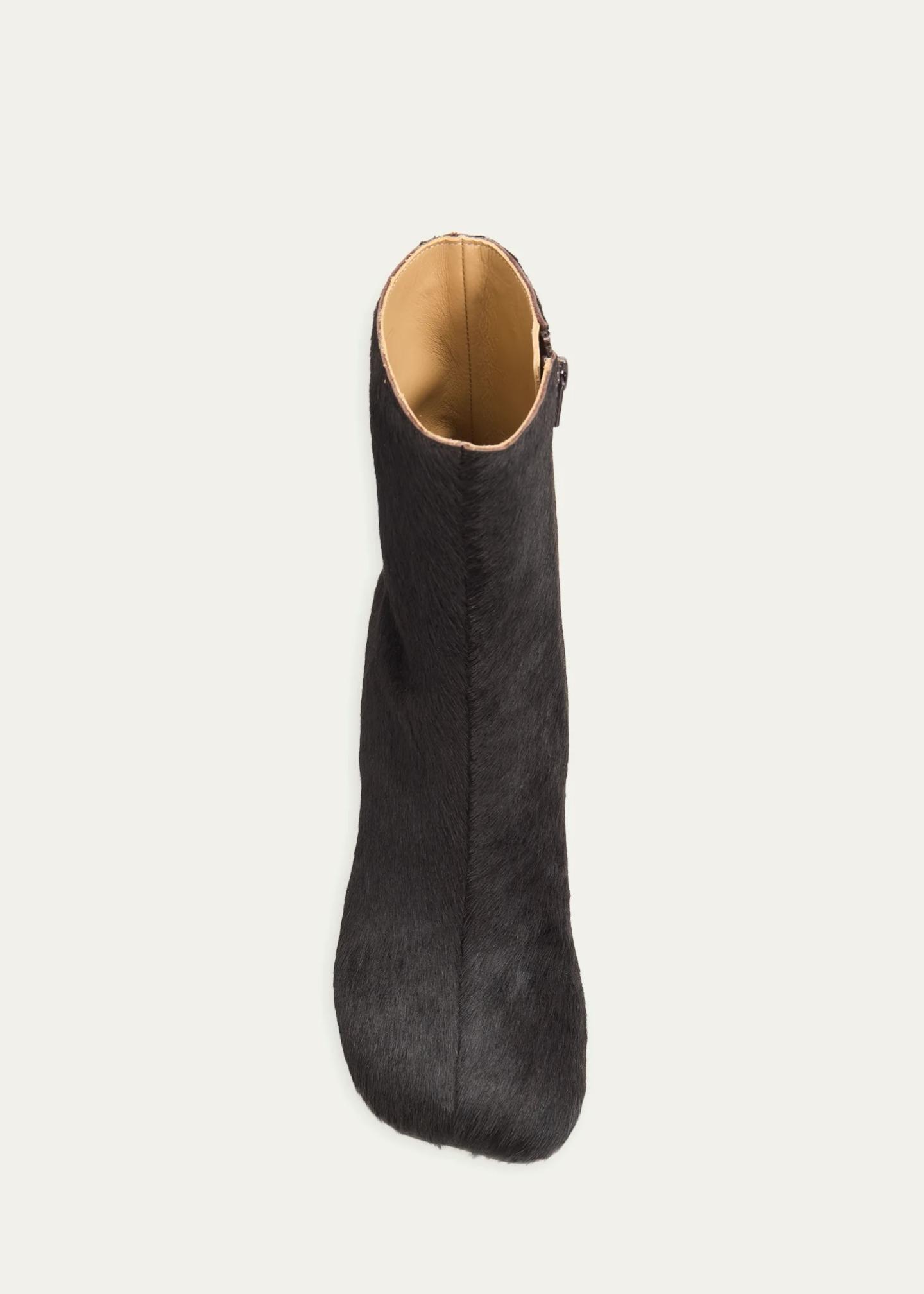 MM6 Maison Margiela 80mm Calf Hair Ankle Boots - Bergdorf Goodman
