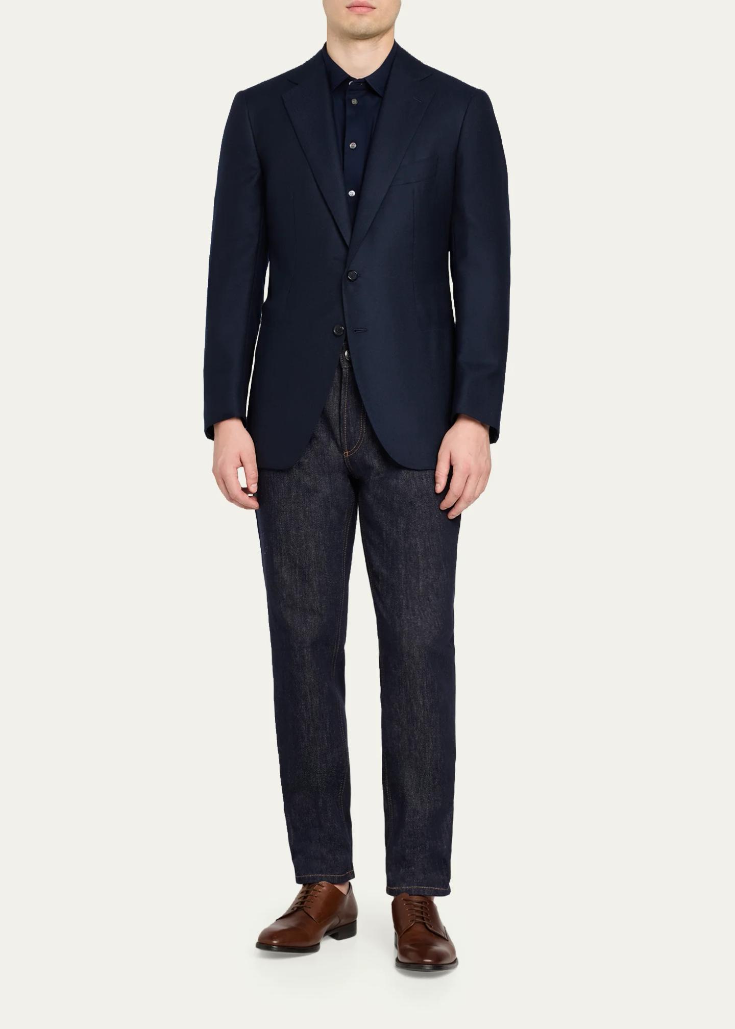 Cesare Attolini Men's Cashmere Hopsack Single-Breasted Sport Coat ...