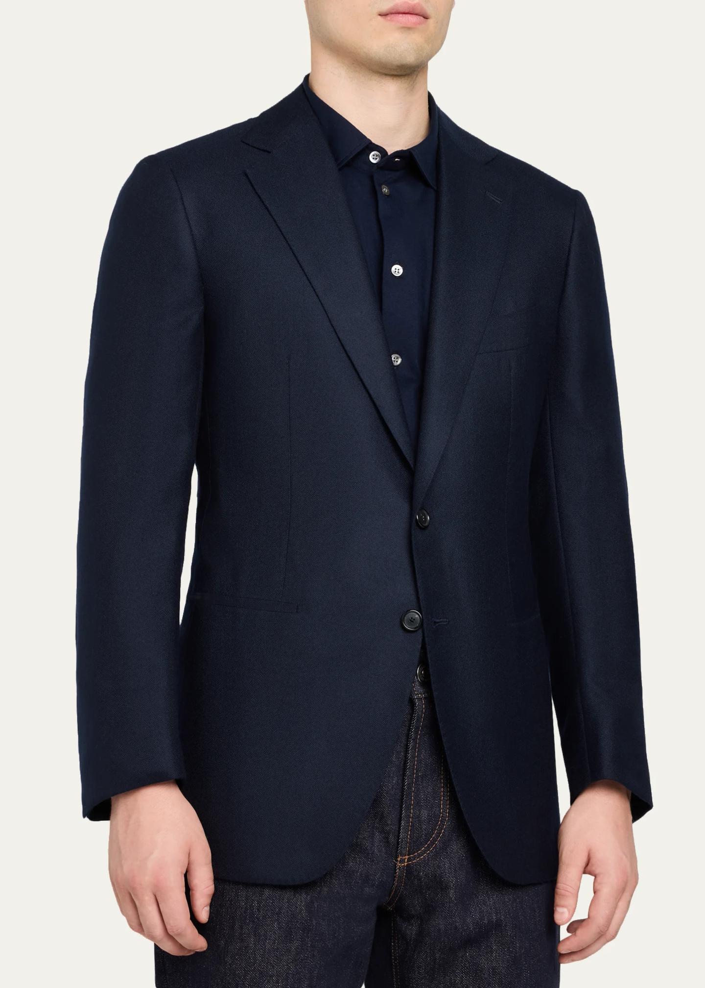 Cesare Attolini Men's Cashmere Hopsack Single-Breasted Sport Coat