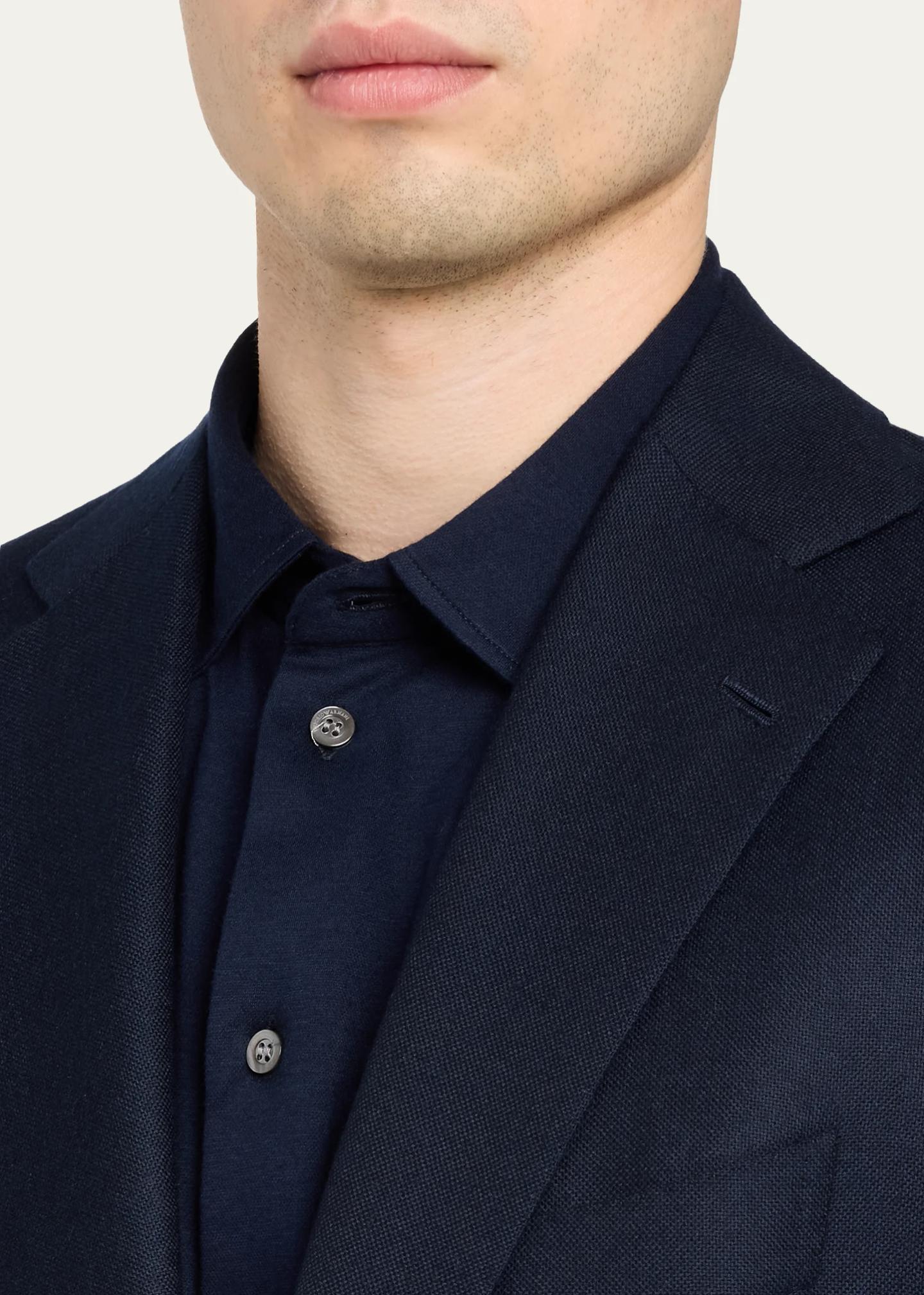 Cesare Attolini Men's Cashmere Hopsack Single-Breasted Sport Coat ...