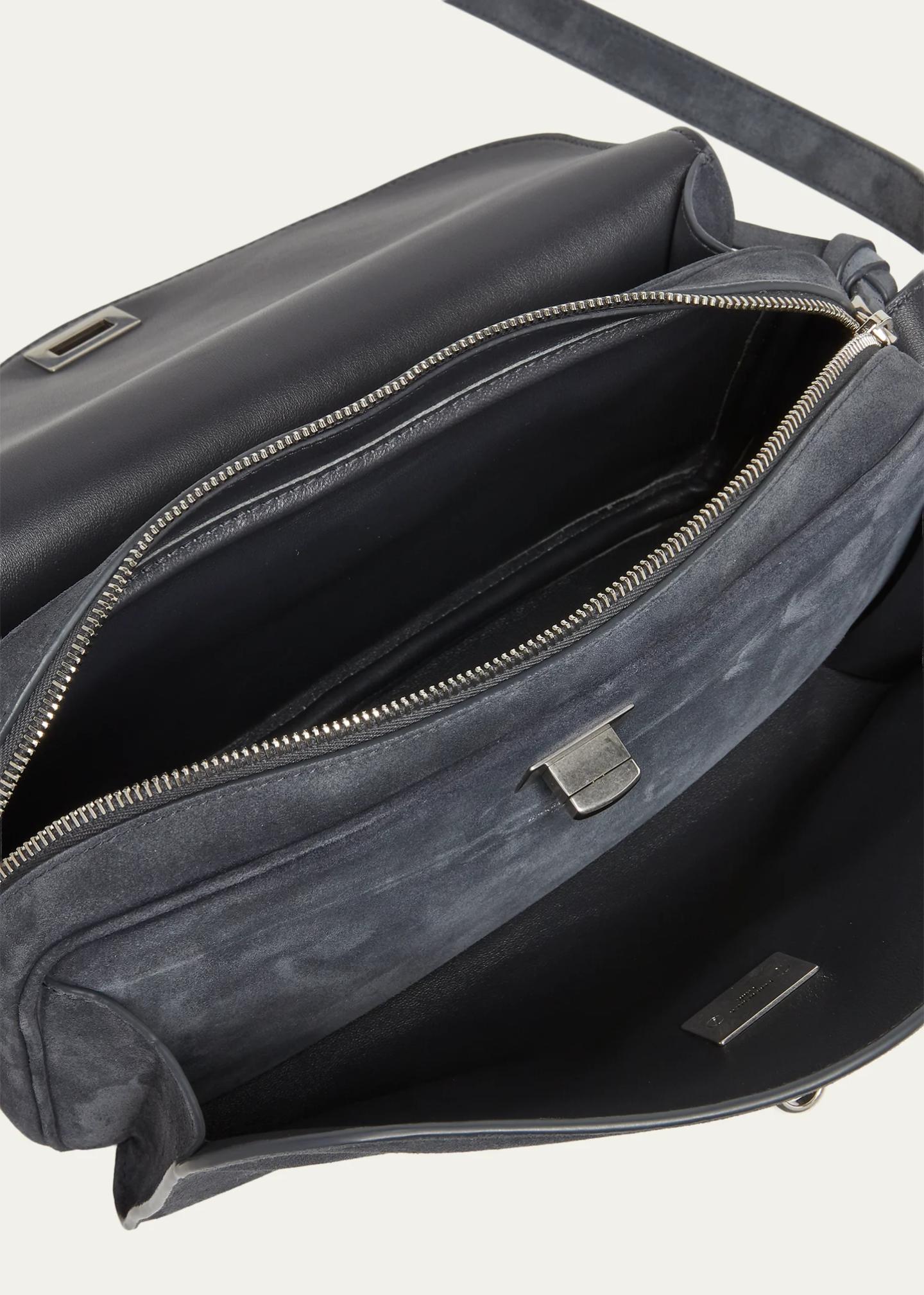 Balenciaga Waxed Suede Shoulder Bag - Bergdorf Goodman