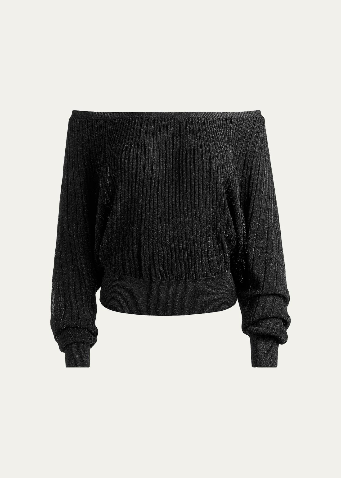 ALICE + OLIVIA Cyril Pleated Off-Shoulder Top - Bergdorf Goodman