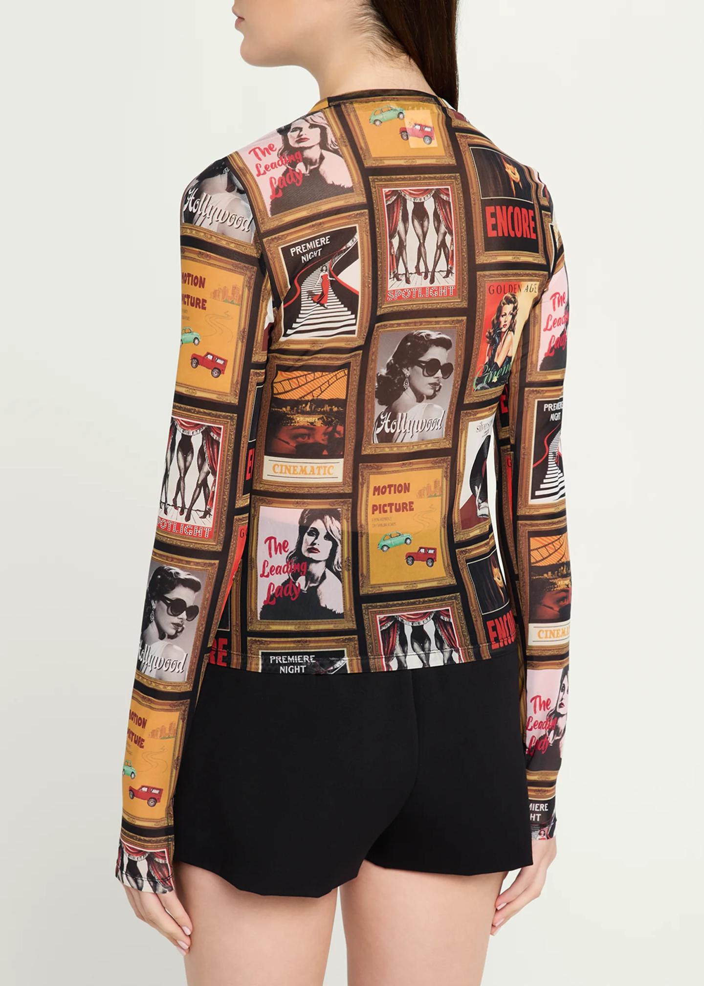 ALICE + OLIVIA Delaina Long-Sleeve Top - Bergdorf Goodman
