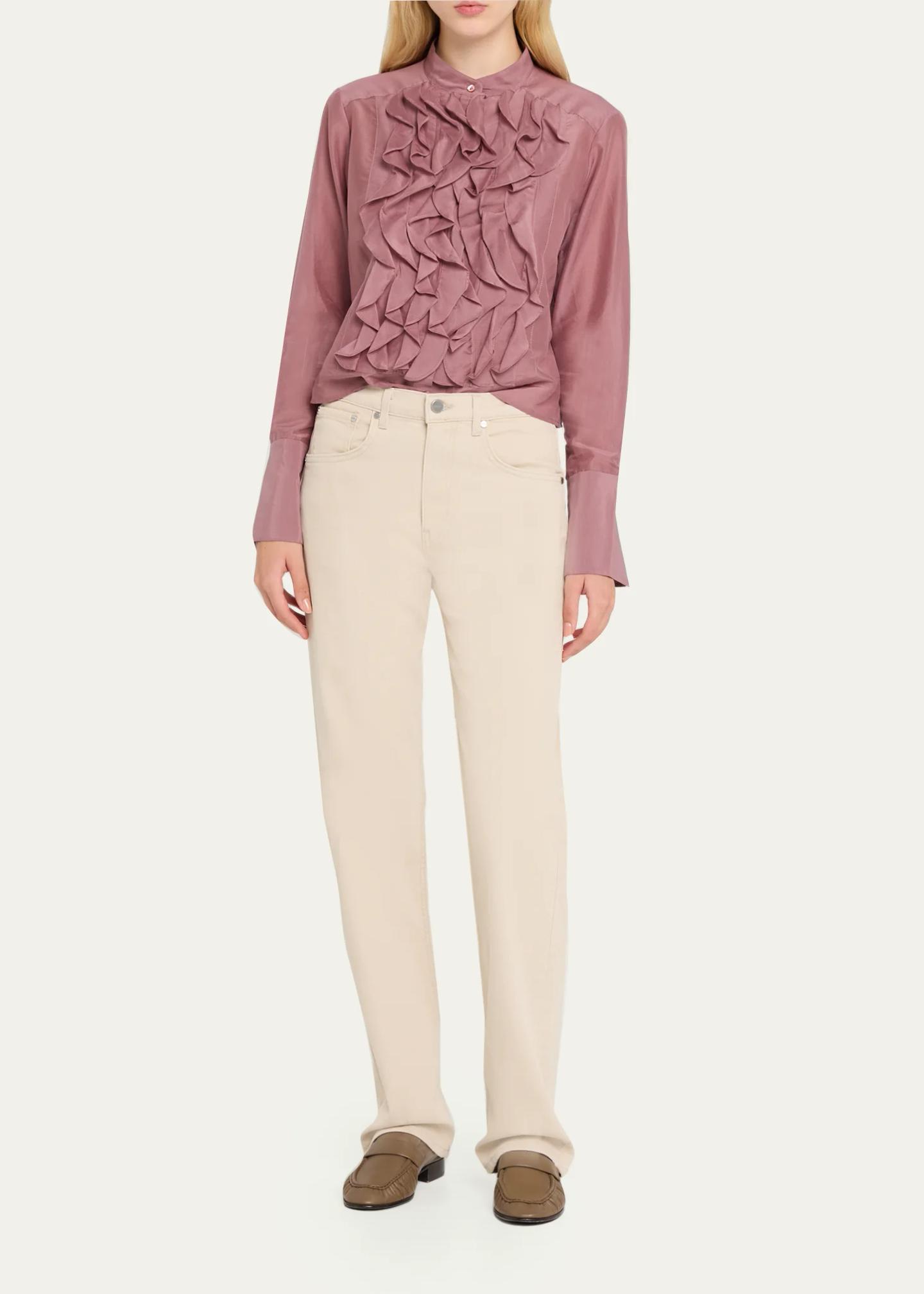 TWP Kent Cotton-Blend Straight-Leg Jeans - Bergdorf Goodman