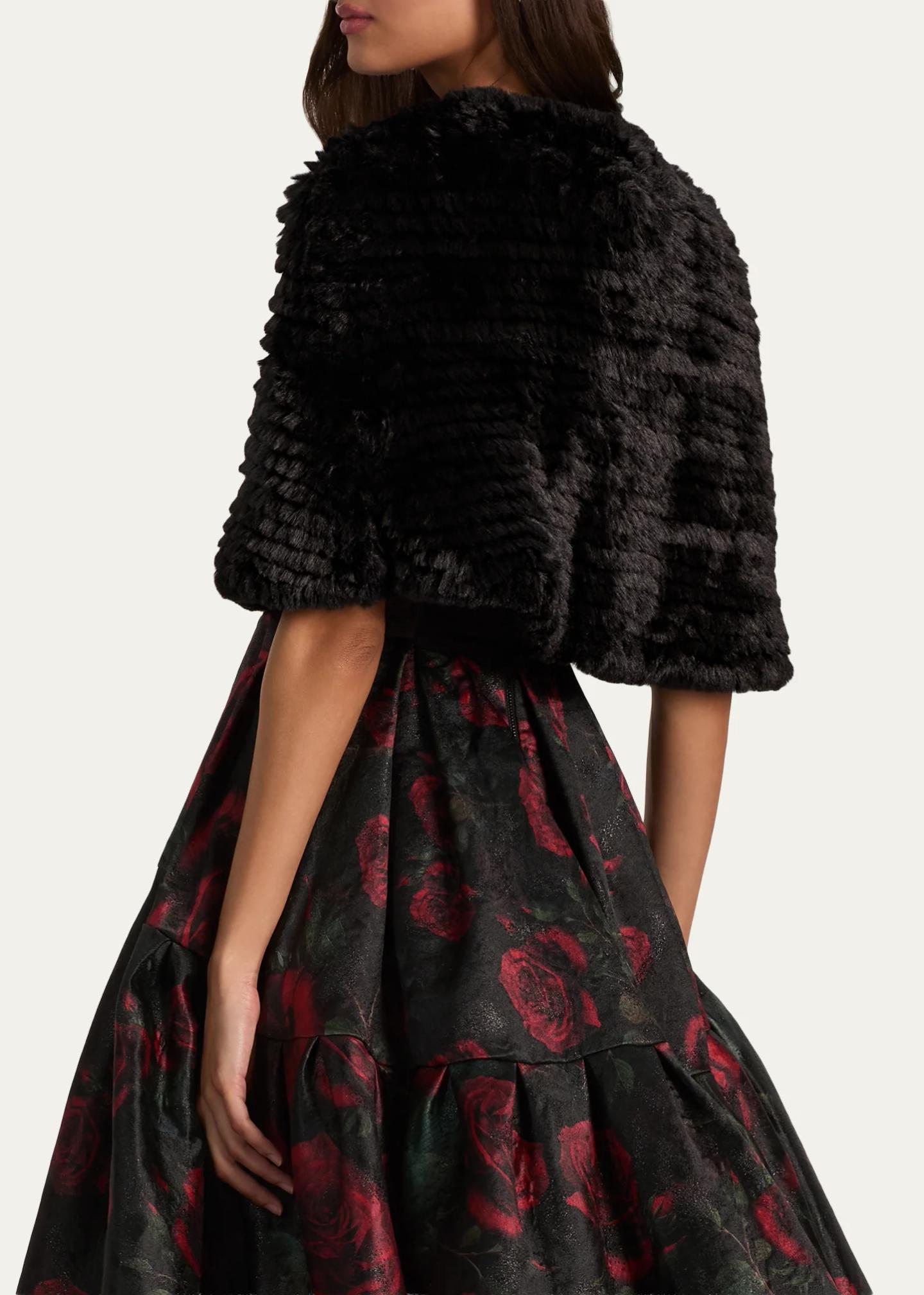 ALICE + OLIVIA Deirdre Faux Fur Cape - Bergdorf Goodman