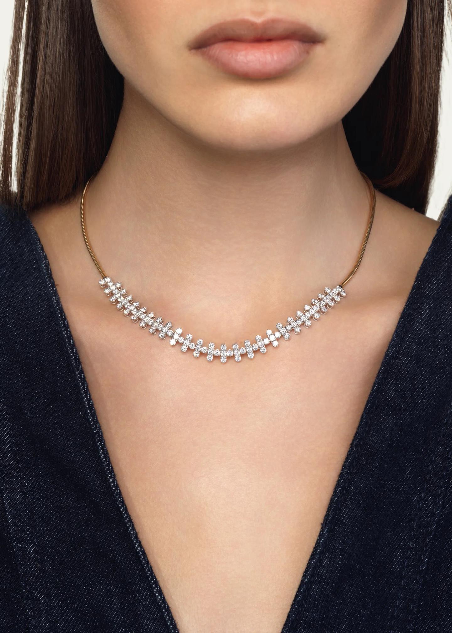 Emily P. Wheeler Flora 14K Yellow Gold & 6.56 TCW Diamond Necklace ...