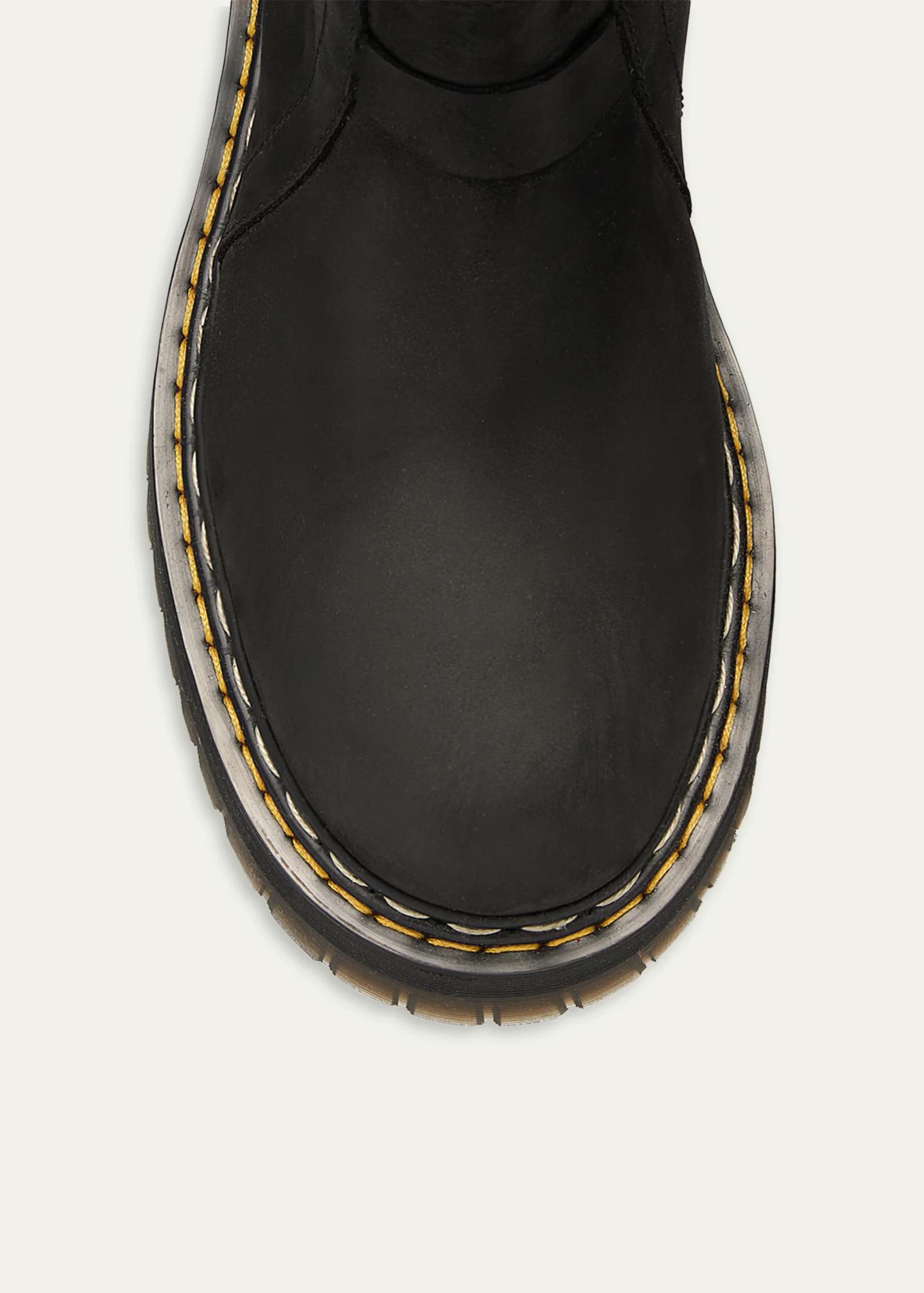 Rick Owens x Dr. Martens Men's FW26 Quad Sole Nubuck Leather Pull