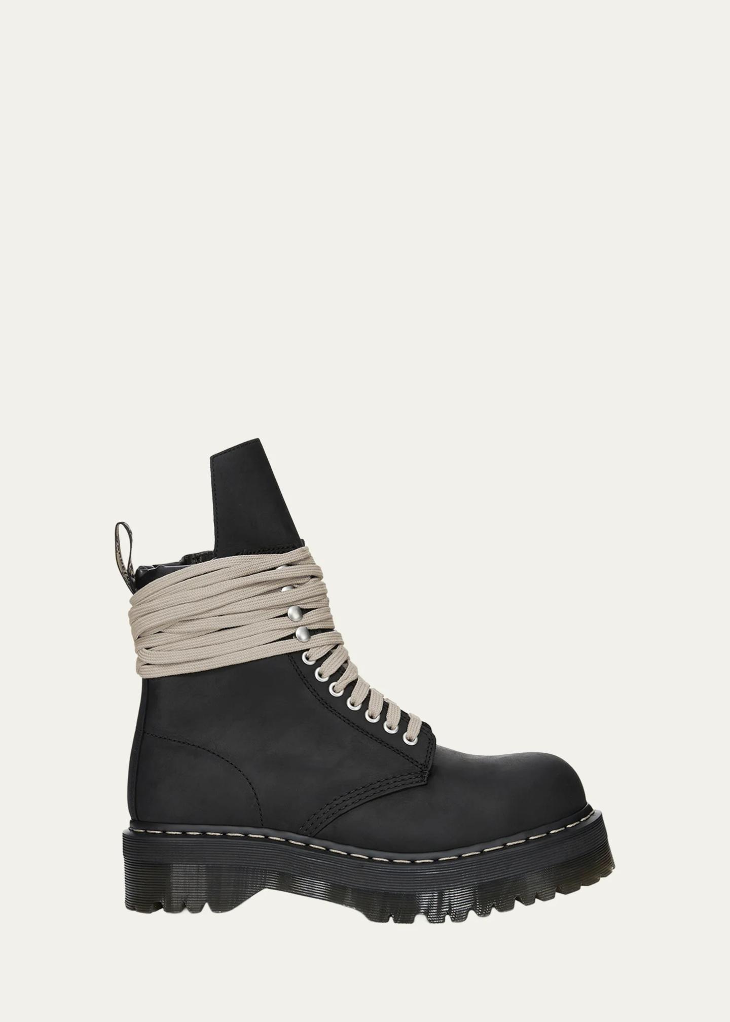 Rick Owens x Dr. Martens Men's FW26 Quad Sole Steel-Toe Nubuck