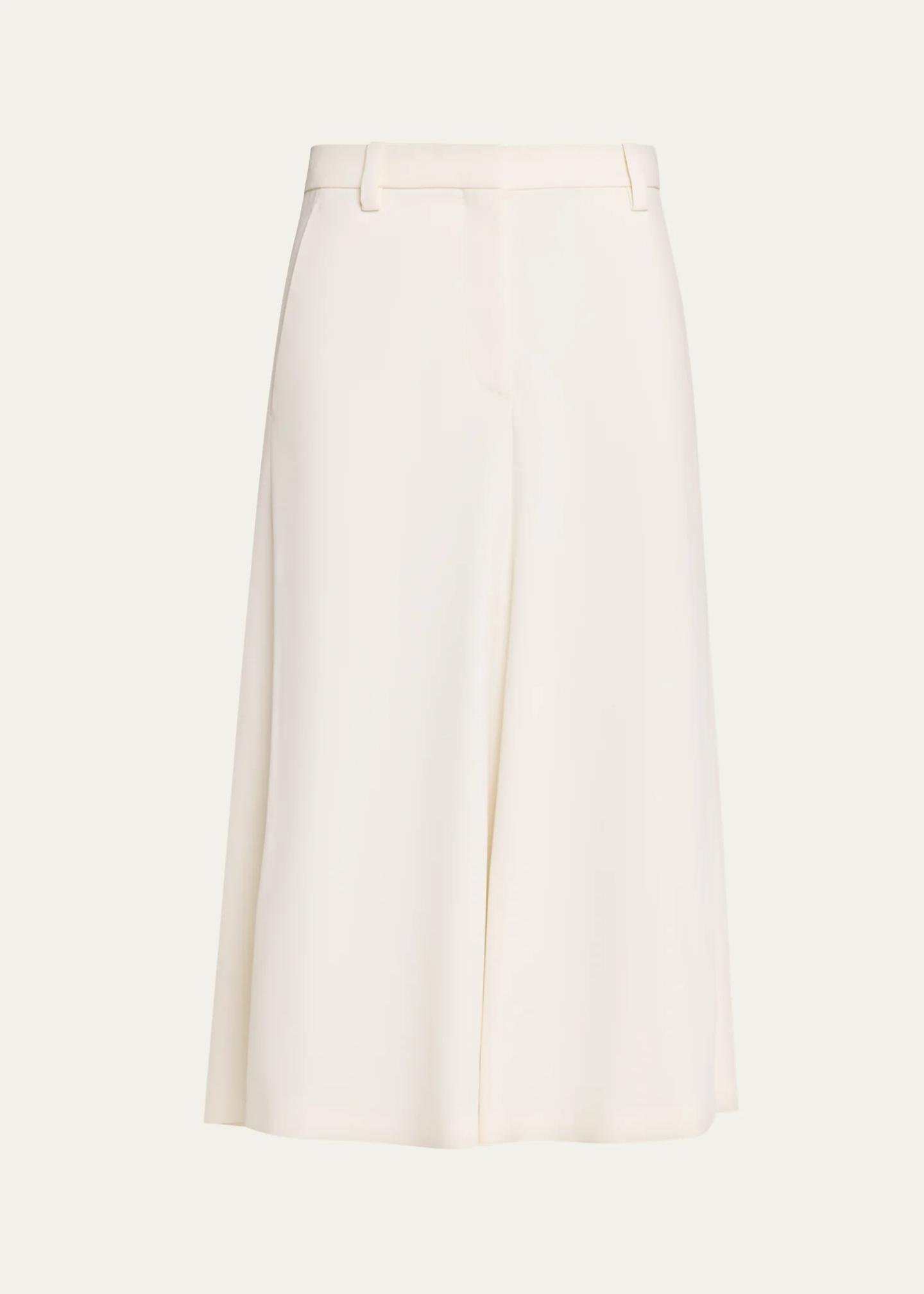 Brunello Cucinelli Couture Wool Gabardine A-Line Midi Skirt - Bergdorf ...