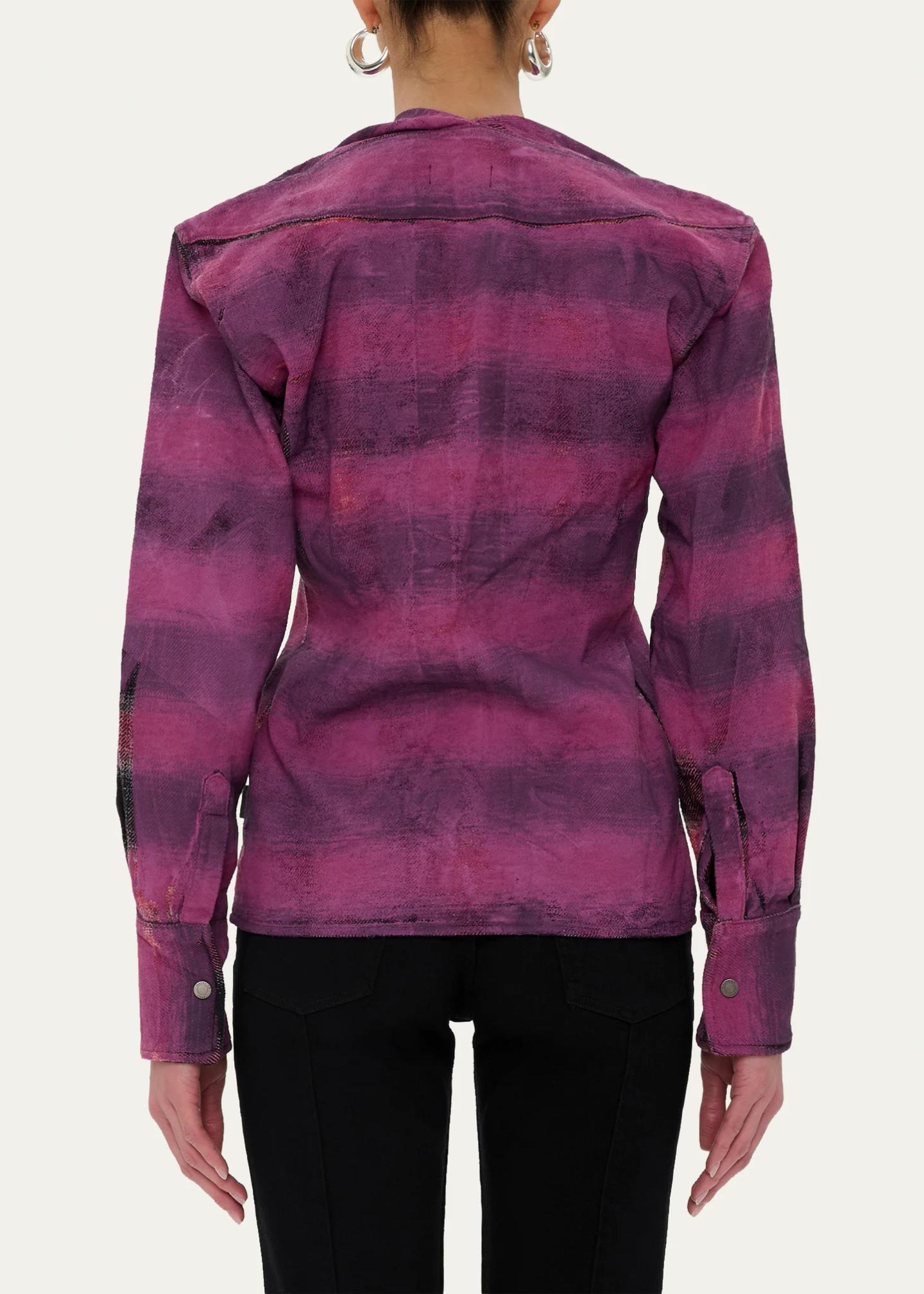 HAIKURE Shona Check-Print Cotton Shirt - Bergdorf Goodman