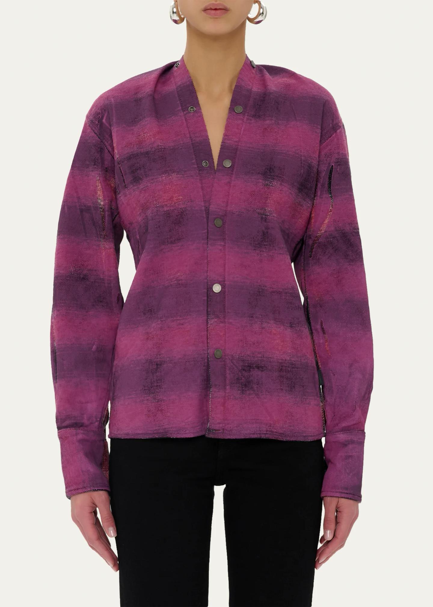 HAIKURE Shona Check-Print Cotton Shirt - Bergdorf Goodman