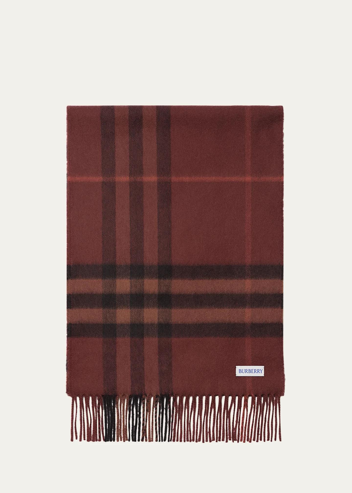 Burberry Men's Giant Check Cashmere Scarf - Bergdorf Goodman