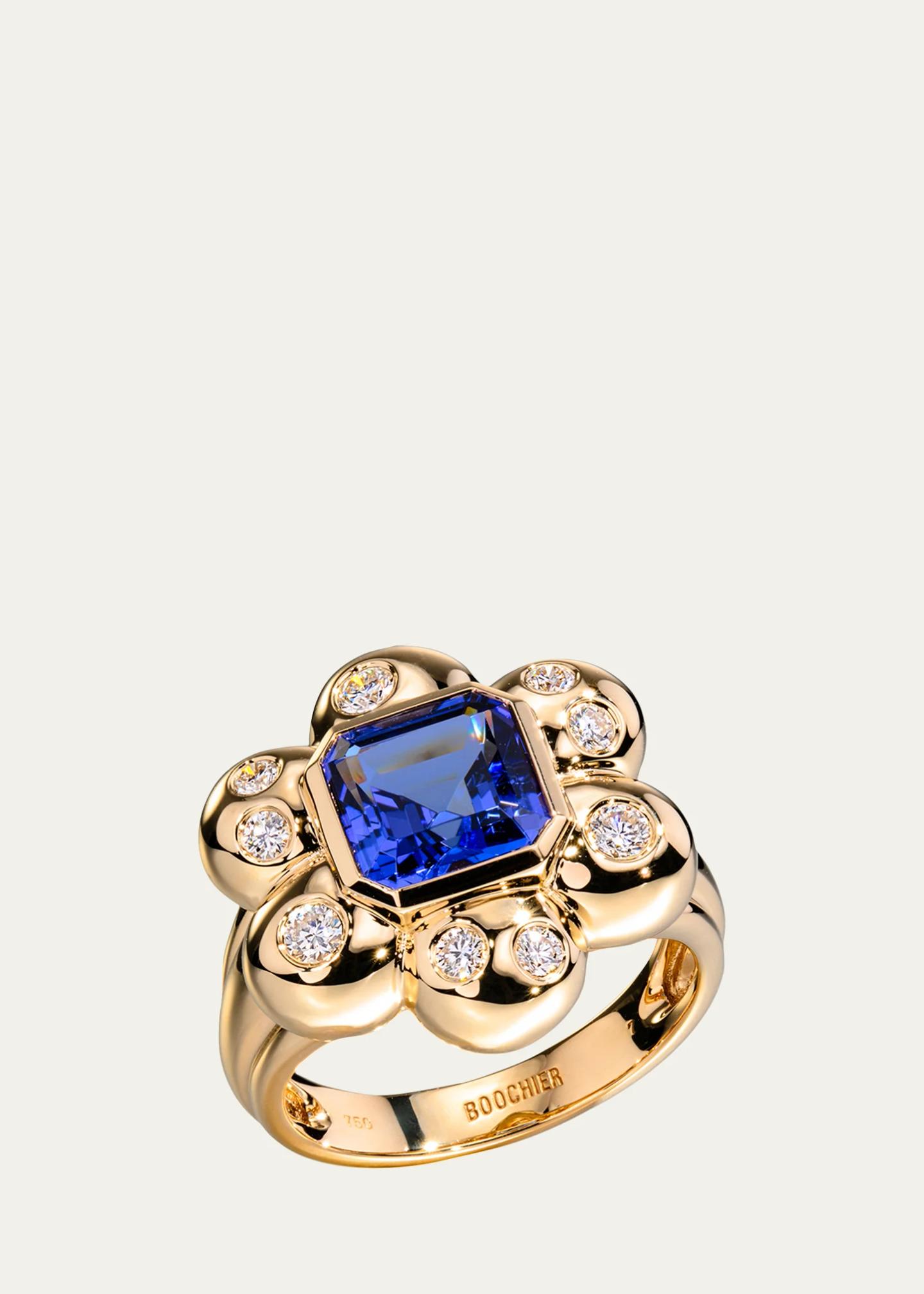 Boochier 18K Yellow Gold, Tanzanite & 0.40 TCW Diamond Ring - Bergdorf ...