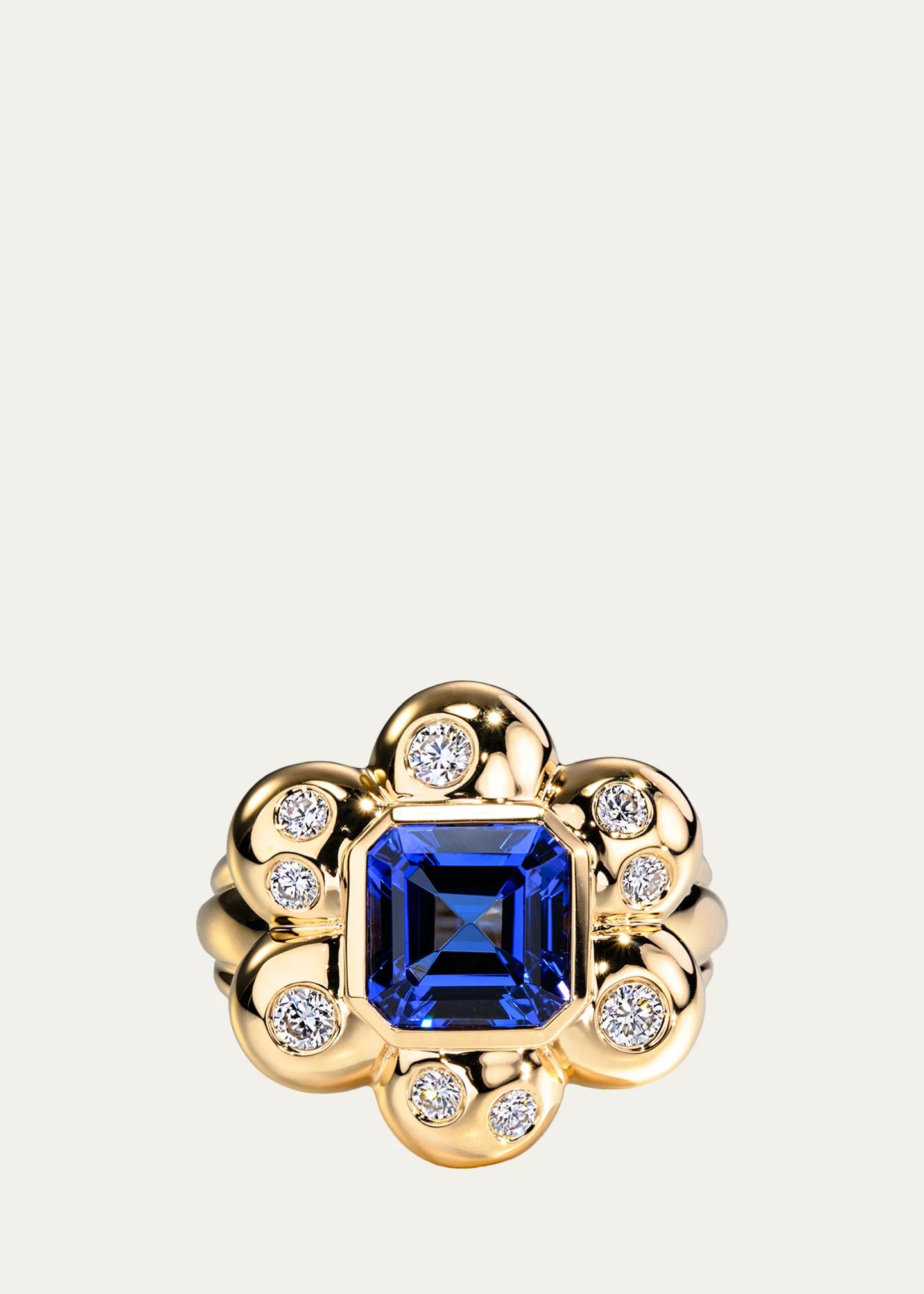 Boochier 18K Yellow Gold, Tanzanite & 0.40 TCW Diamond Ring - Bergdorf ...
