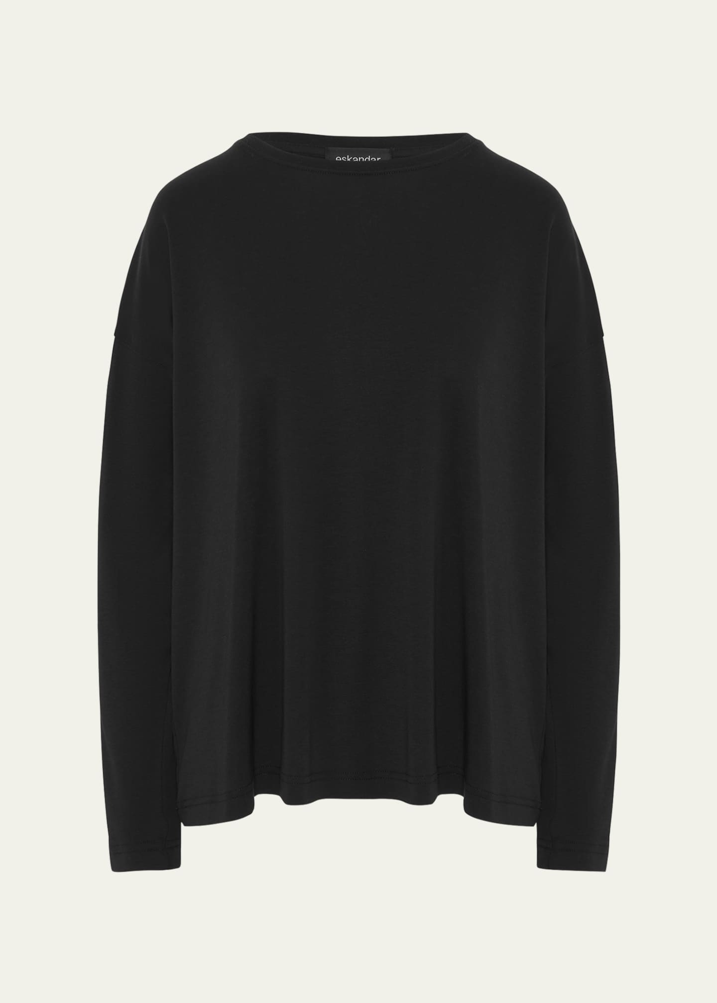 Eskandar Long-Sleeve Pima Cotton Top Image 1 of 4