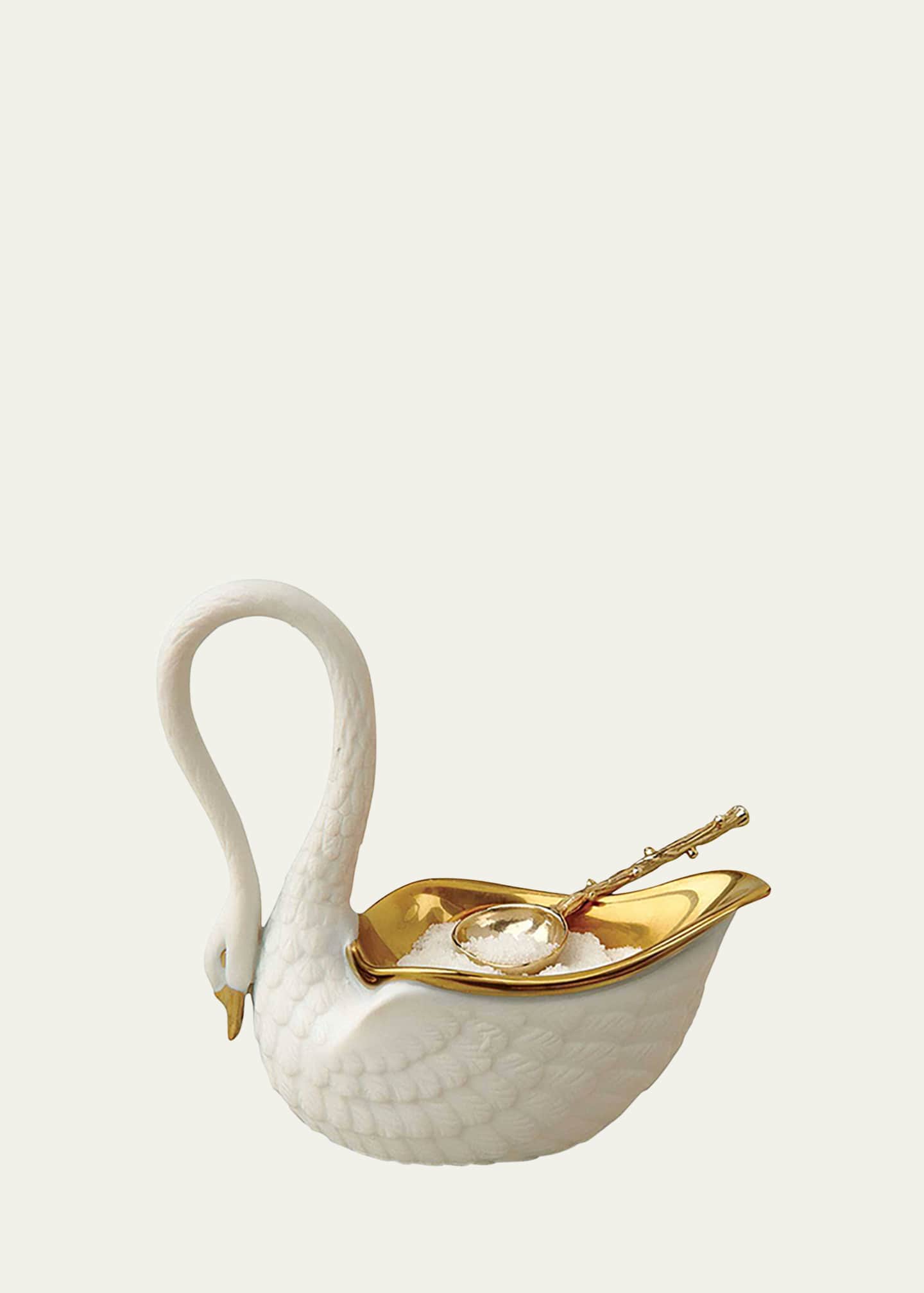 L'Objet White Swan Salt Cellar
