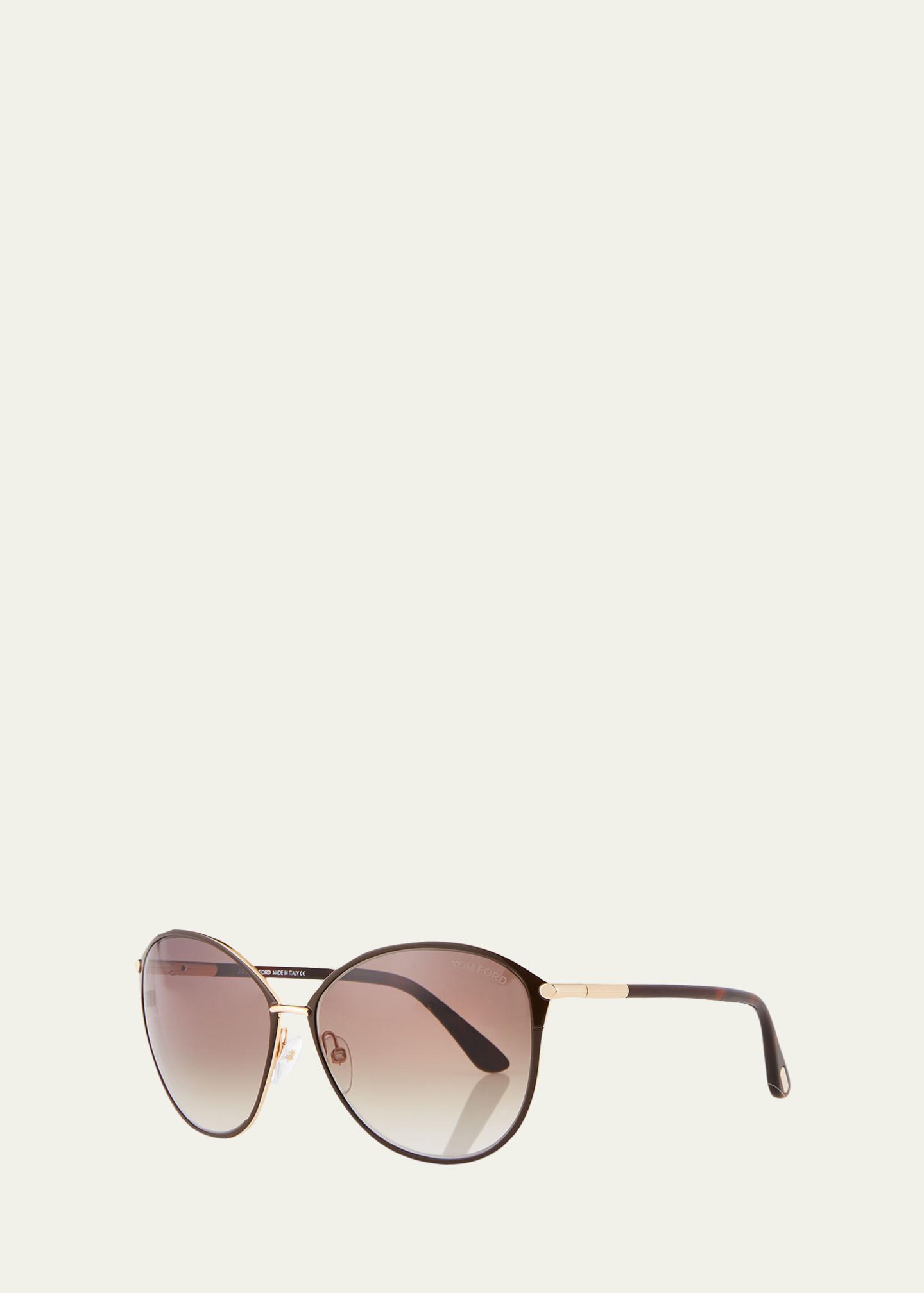 Tom Ford | Penelope Metal Butterfly Sunglasses TOM FORD Penelope Metal Butterfly Sunglasses | Neiman Marcus main image 3