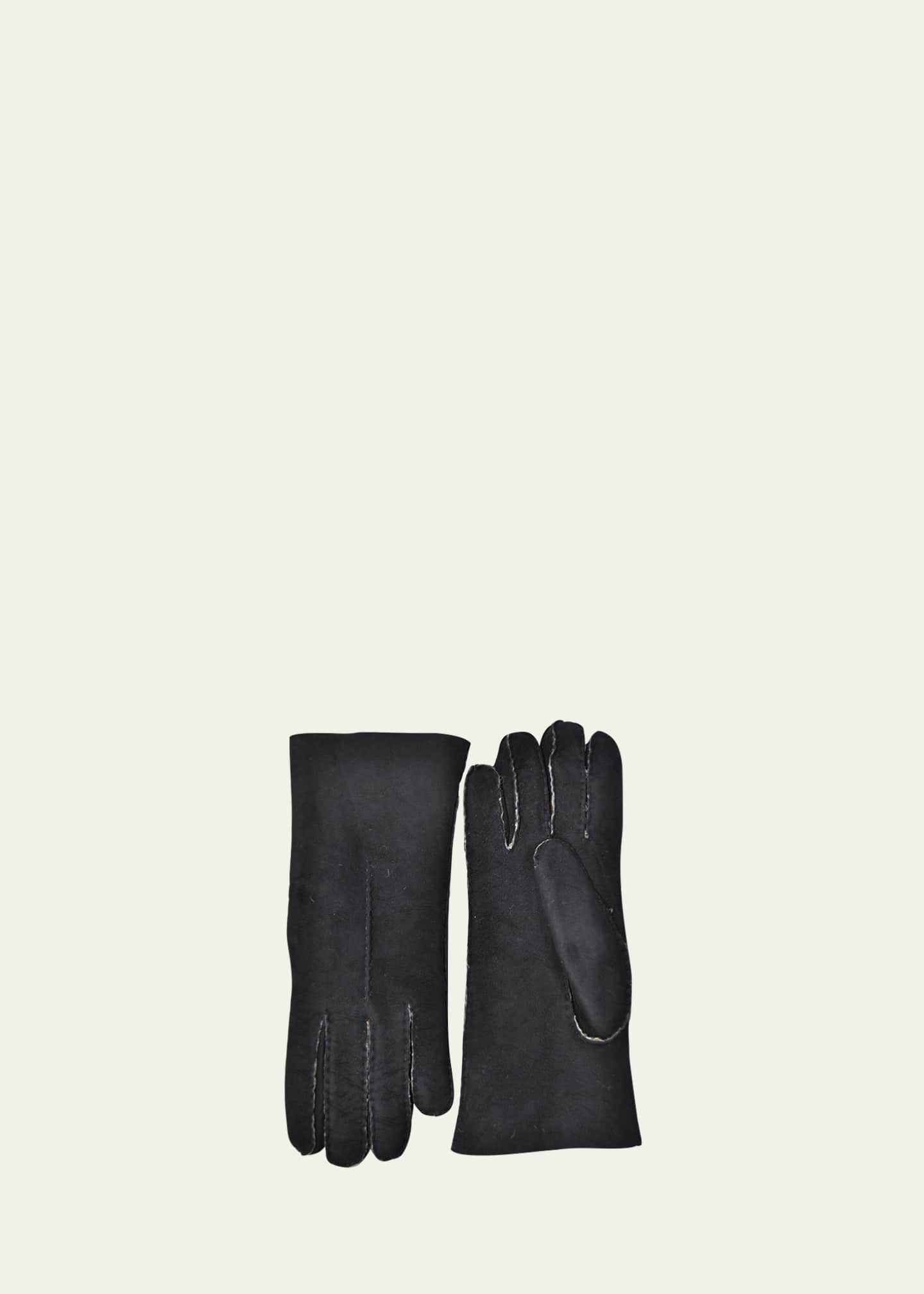Guanti Giglio Fiorentino Lambskin Shearling-Lined Gloves