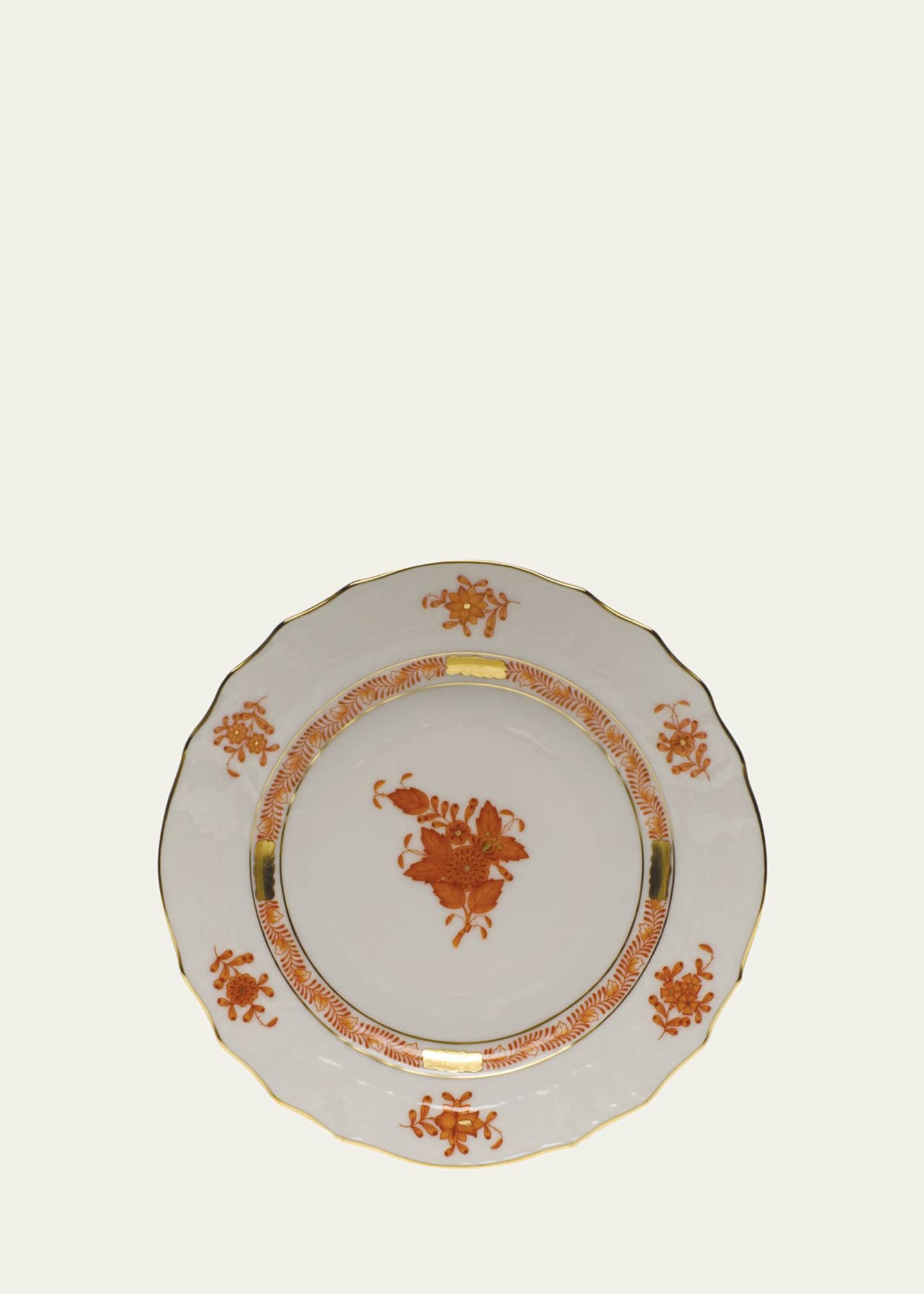 Herend Rust Chinese Bouquet Bread & Butter Plate