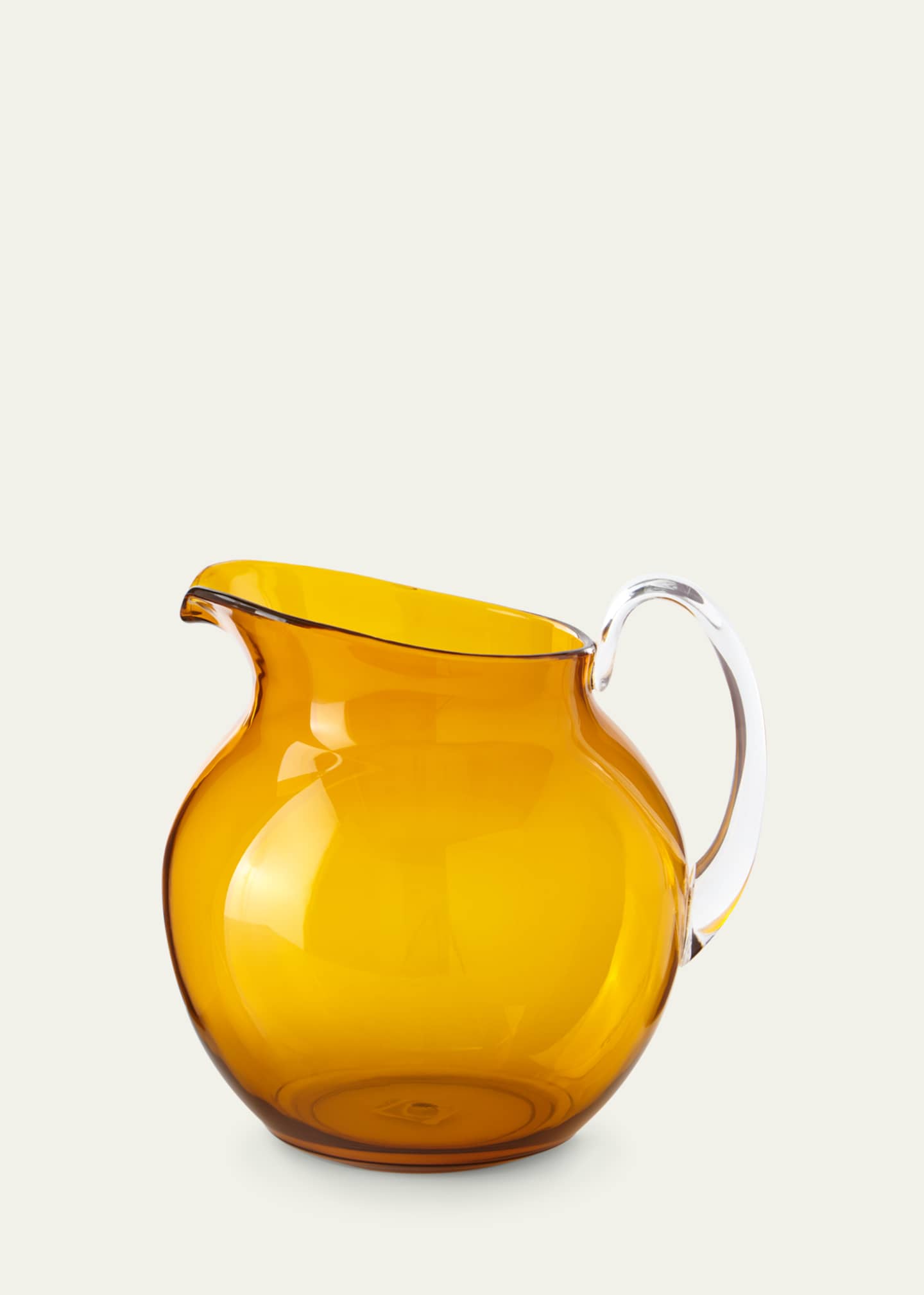 Mario Luca Giusti Palla Transparent Acrylic Pitcher, Amber