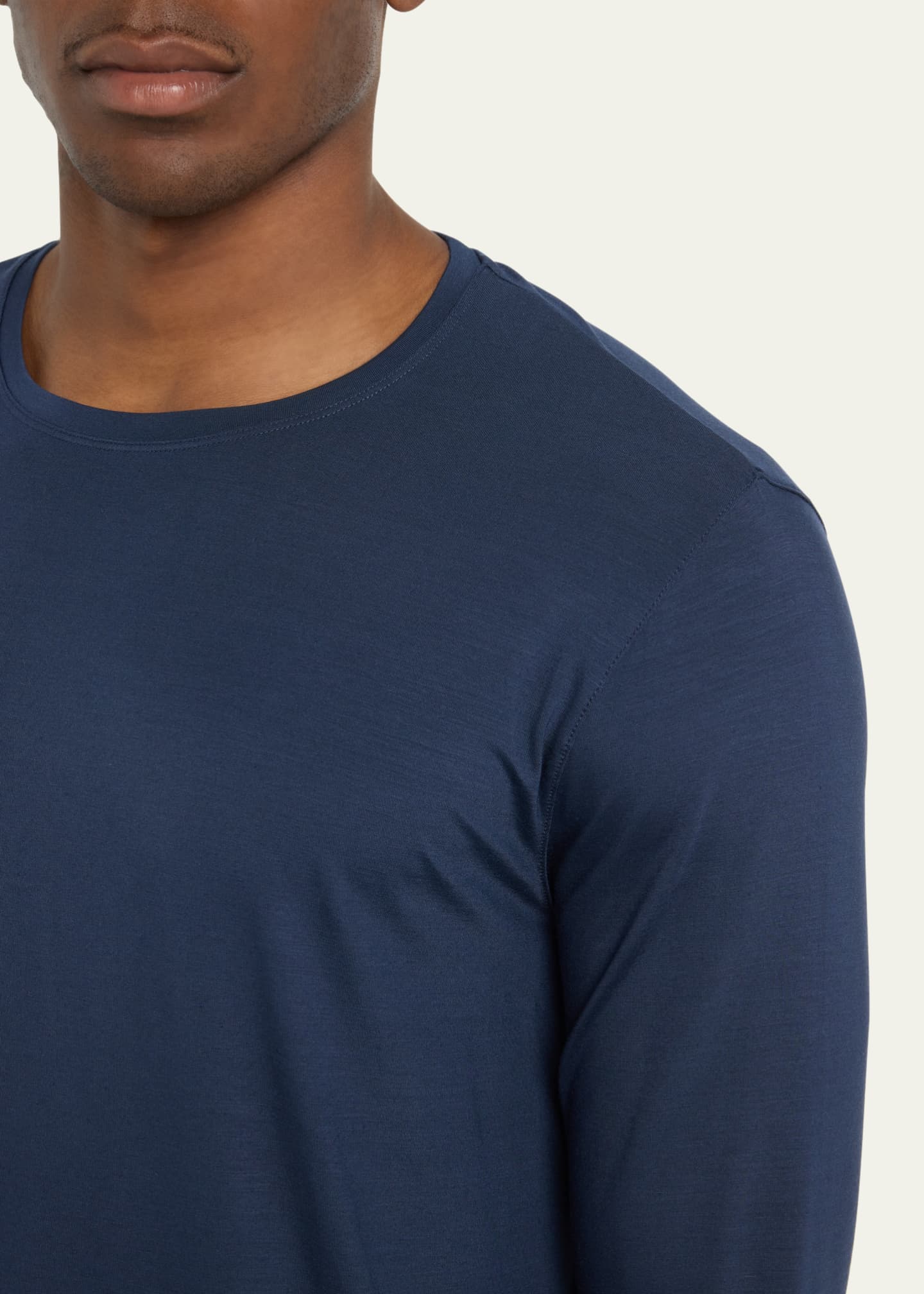 Derek Rose Men's Long-Sleeve Jersey Tee Image 5 of 5