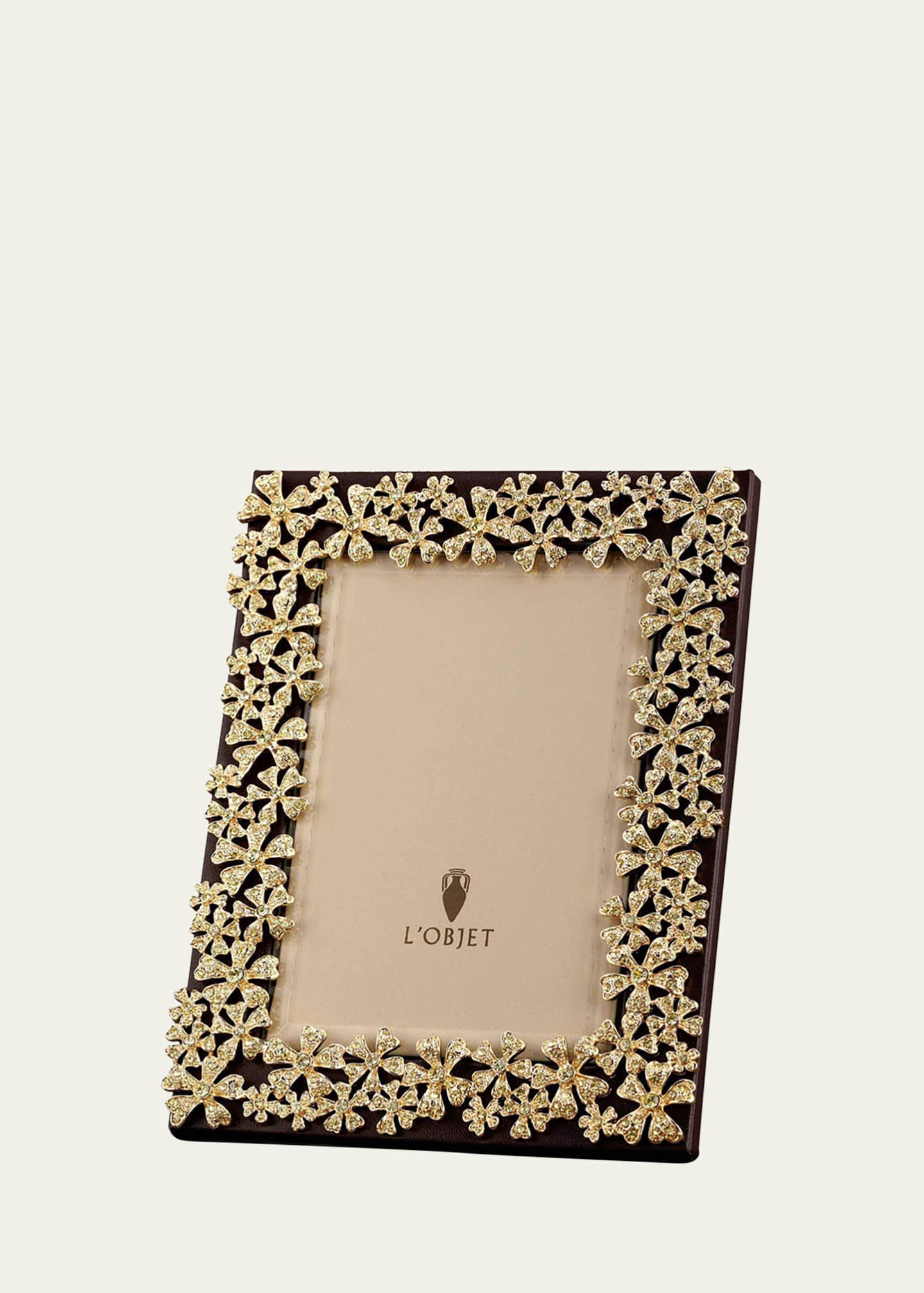 L'Objet 24k Gold-Plated Swarovski® Crystal Garland Picture Frame