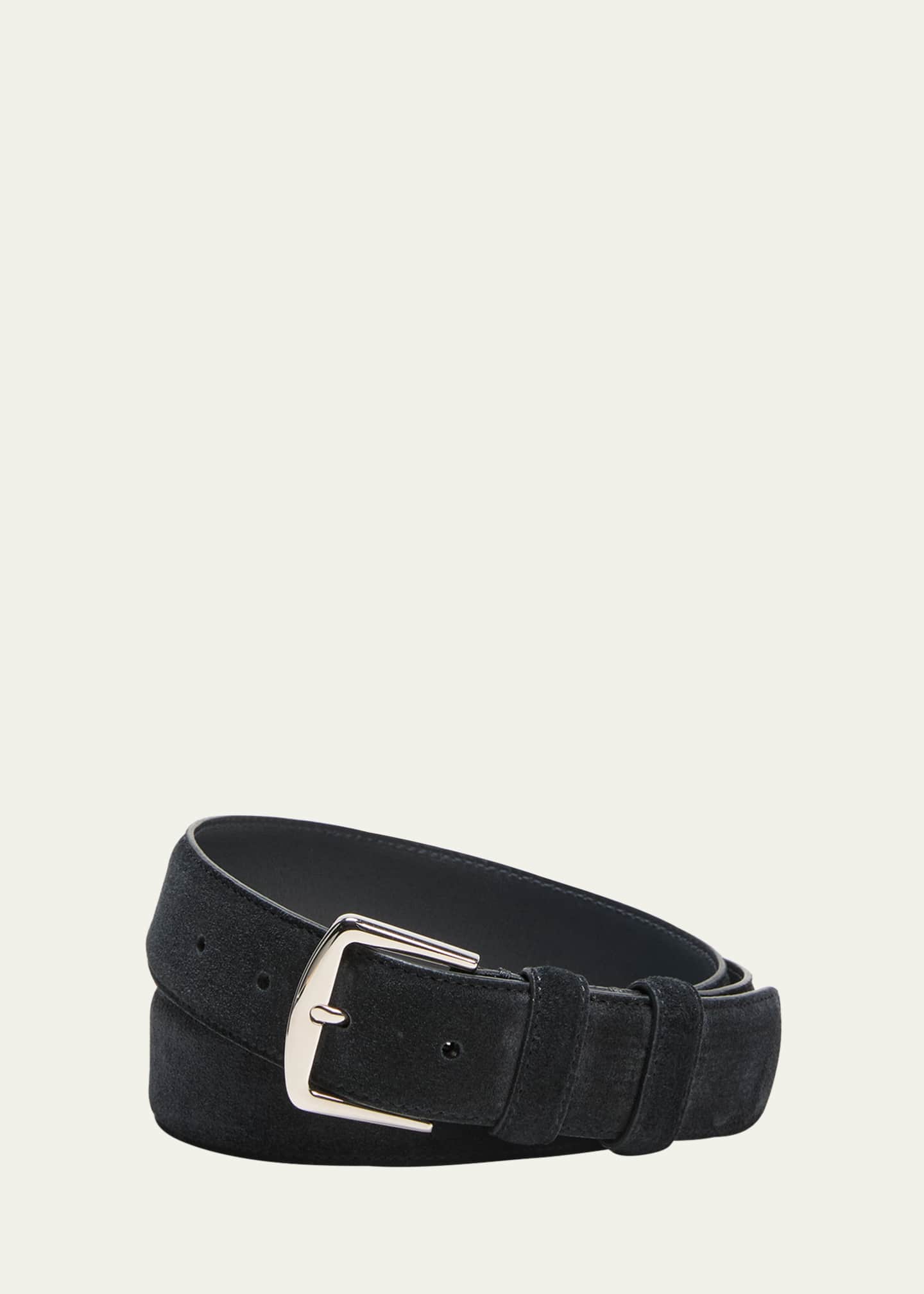 Loro Piana Men's Alsavel Suede Belt