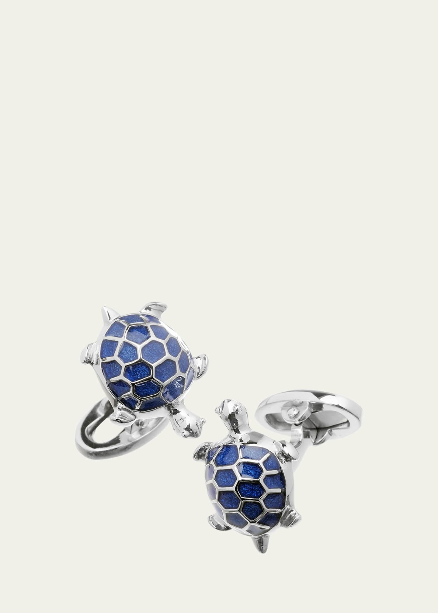 Jan Leslie Blue Turtle Cuff Links