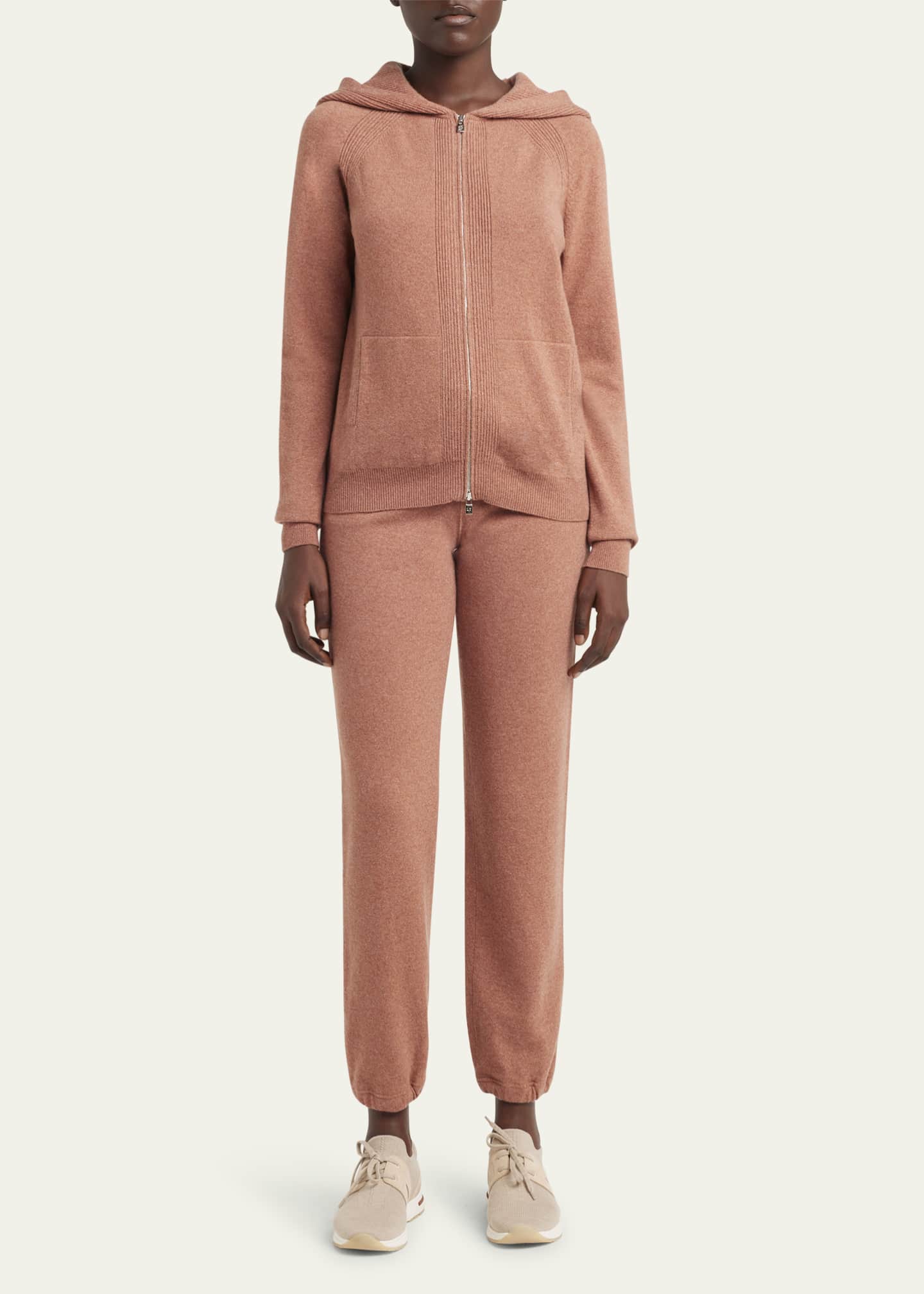 Loro Piana Merano Cashmere Drawstring Jogger Pants Image 2 of 5