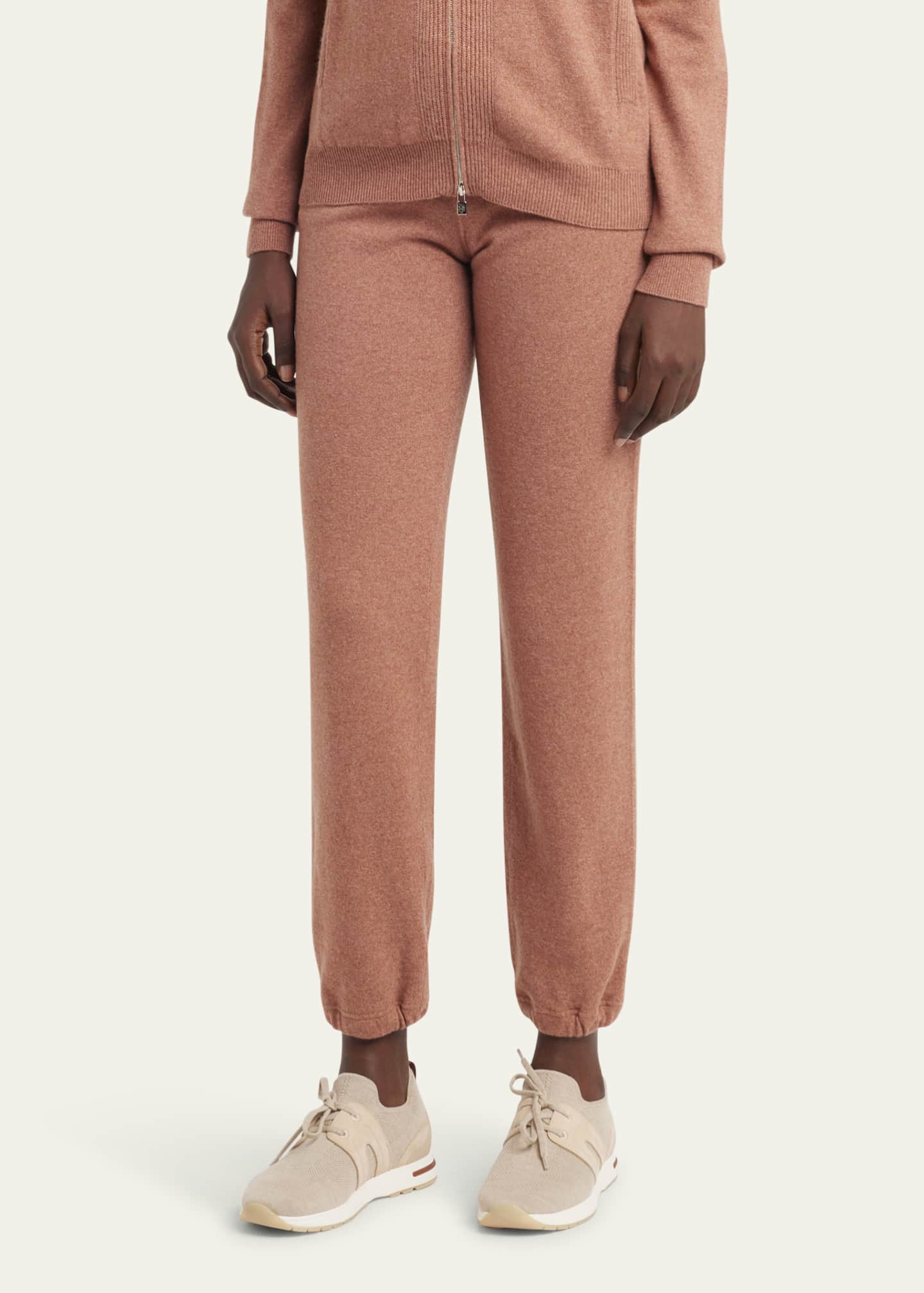 Loro Piana Merano Cashmere Drawstring Jogger Pants Image 4 of 5