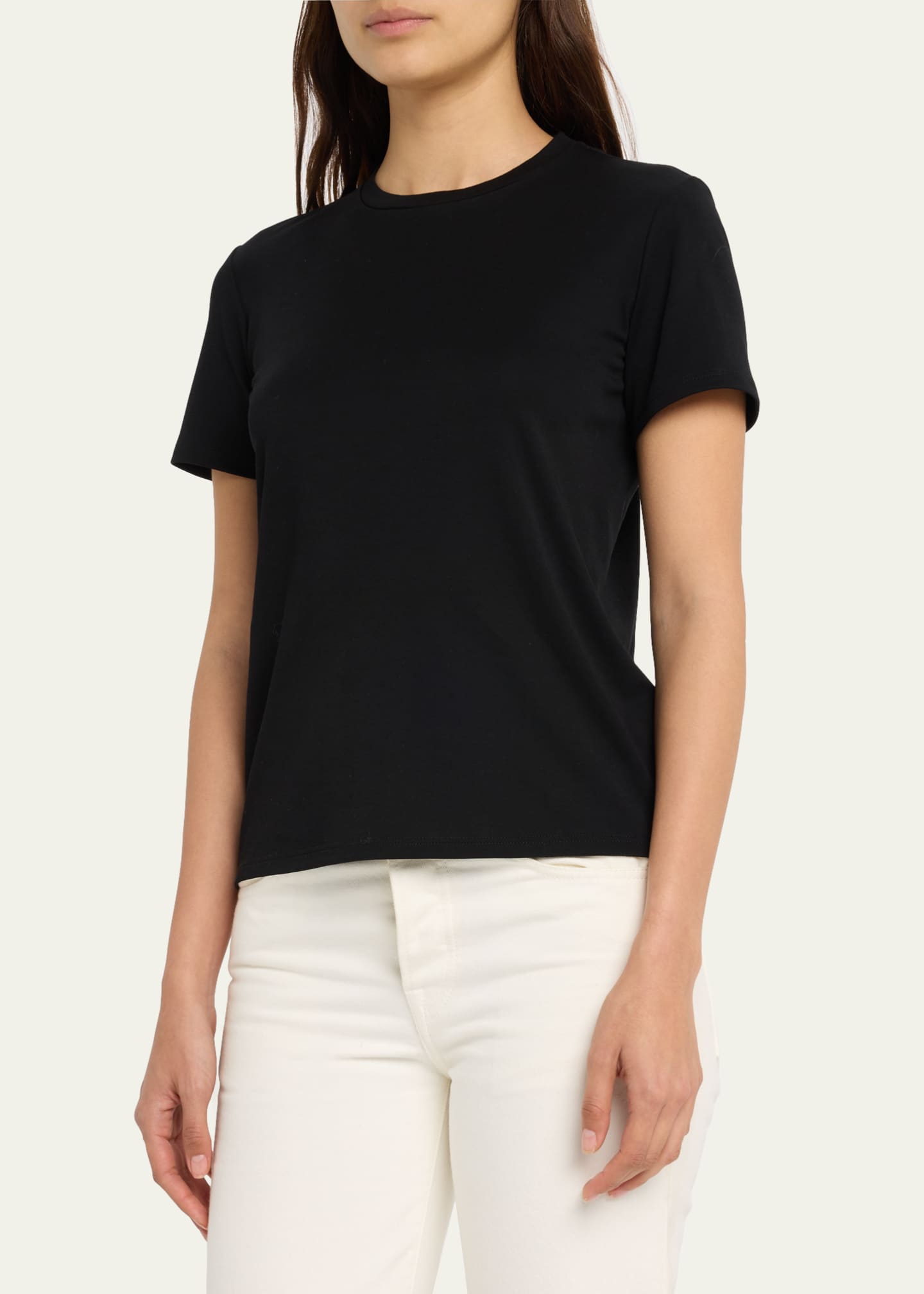 THE ROW Wesler Short-Sleeve Top