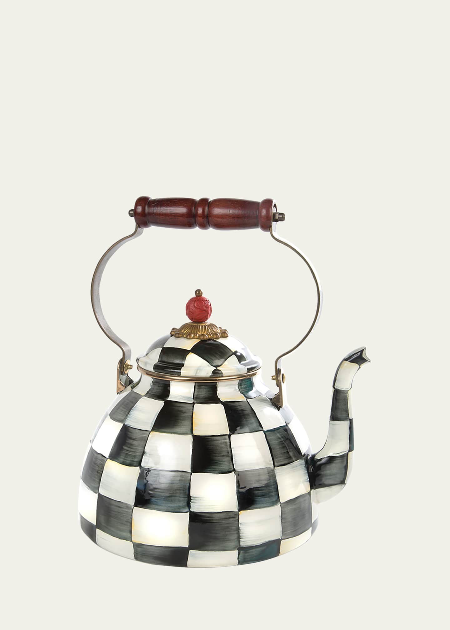 MacKenzie-Childs Courtly Check Three-Quart Tea Kettle - Bergdorf