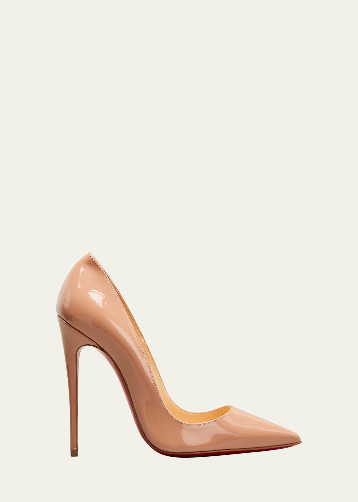 Christian Kate Patent Pointed-Toe Red Sole Pump - Bergdorf Goodman