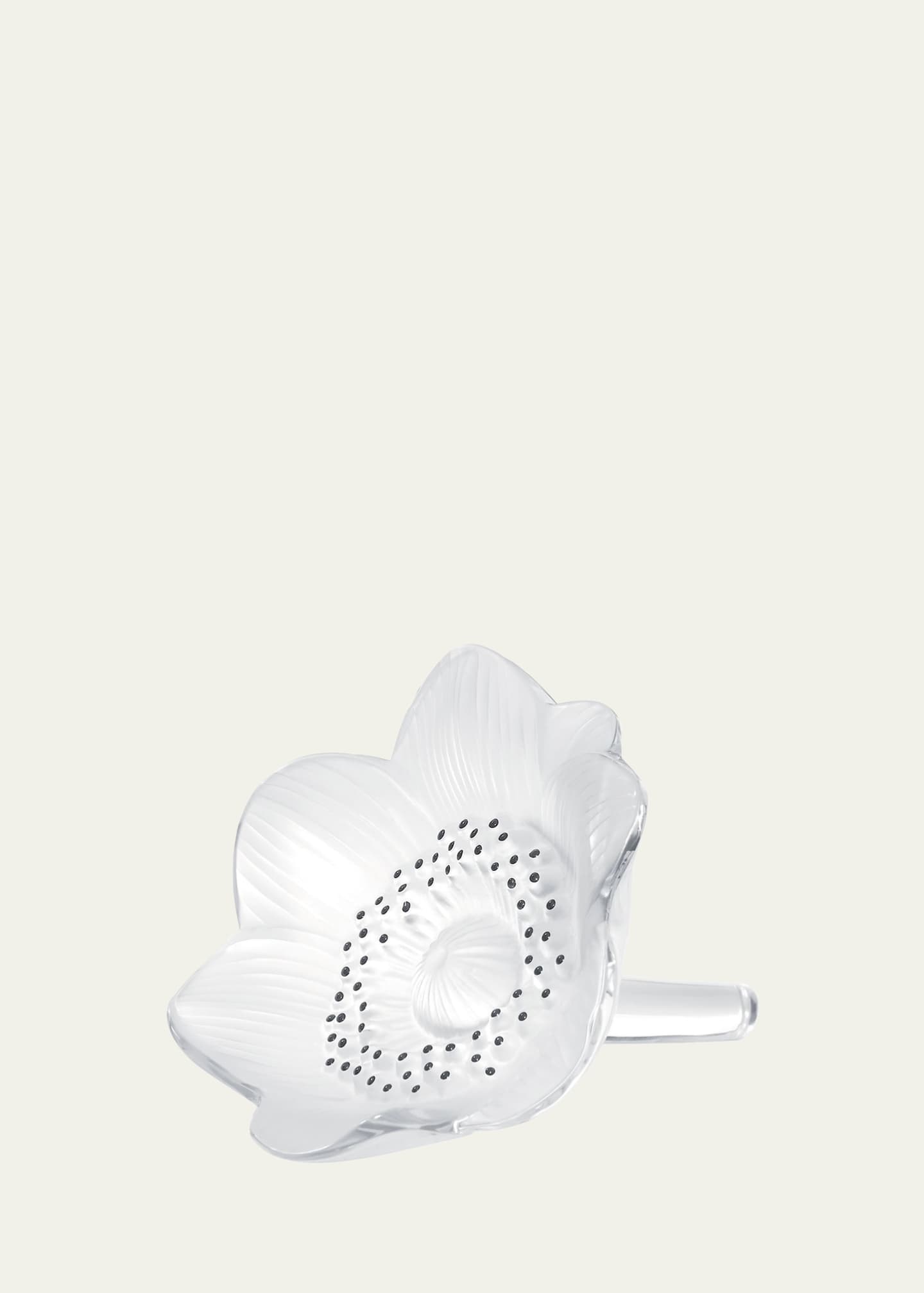 Lalique Anemone Flower Sculpture