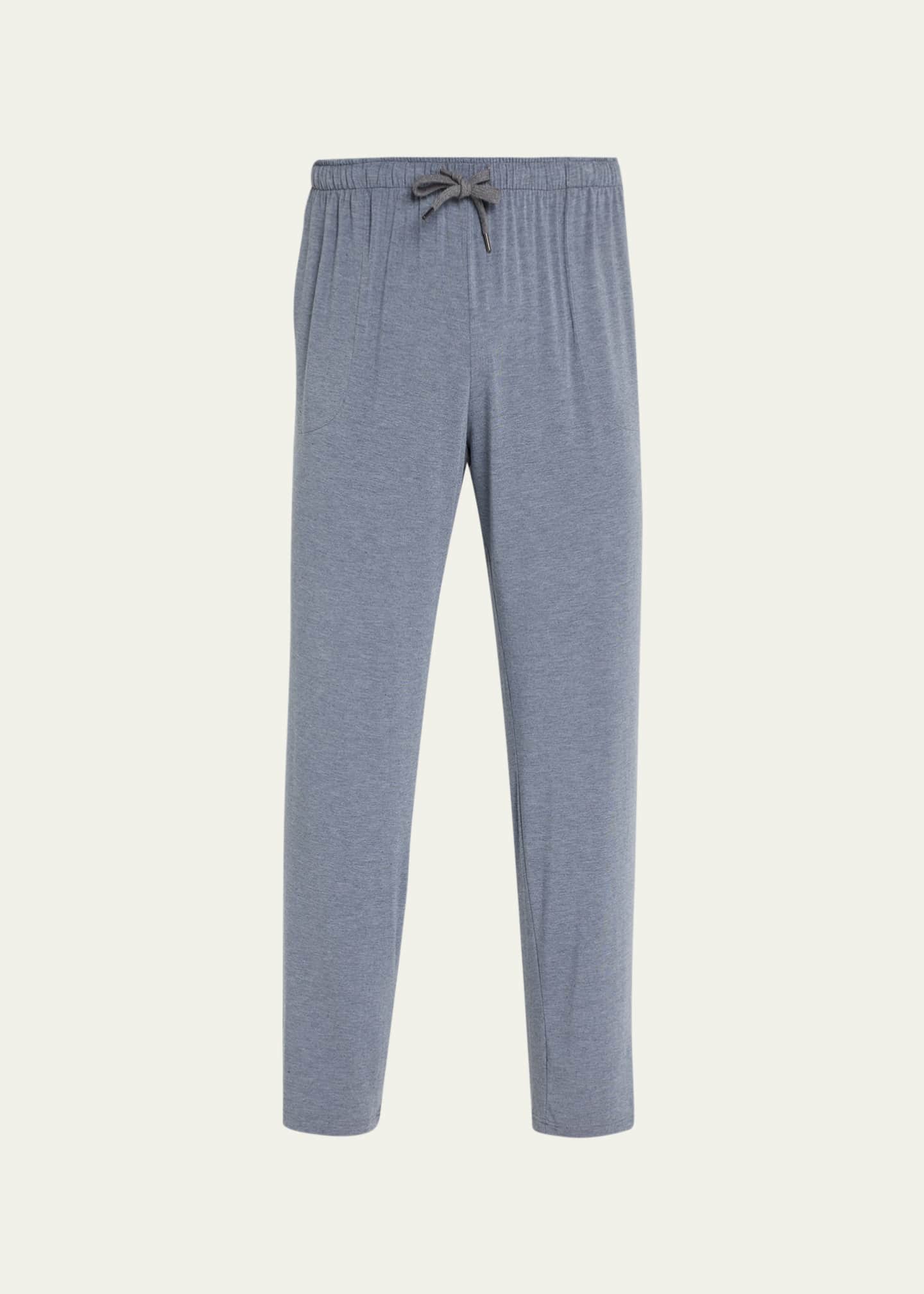 Derek Rose Basel Jersey Lounge Pants, Gray Image 1 of 5