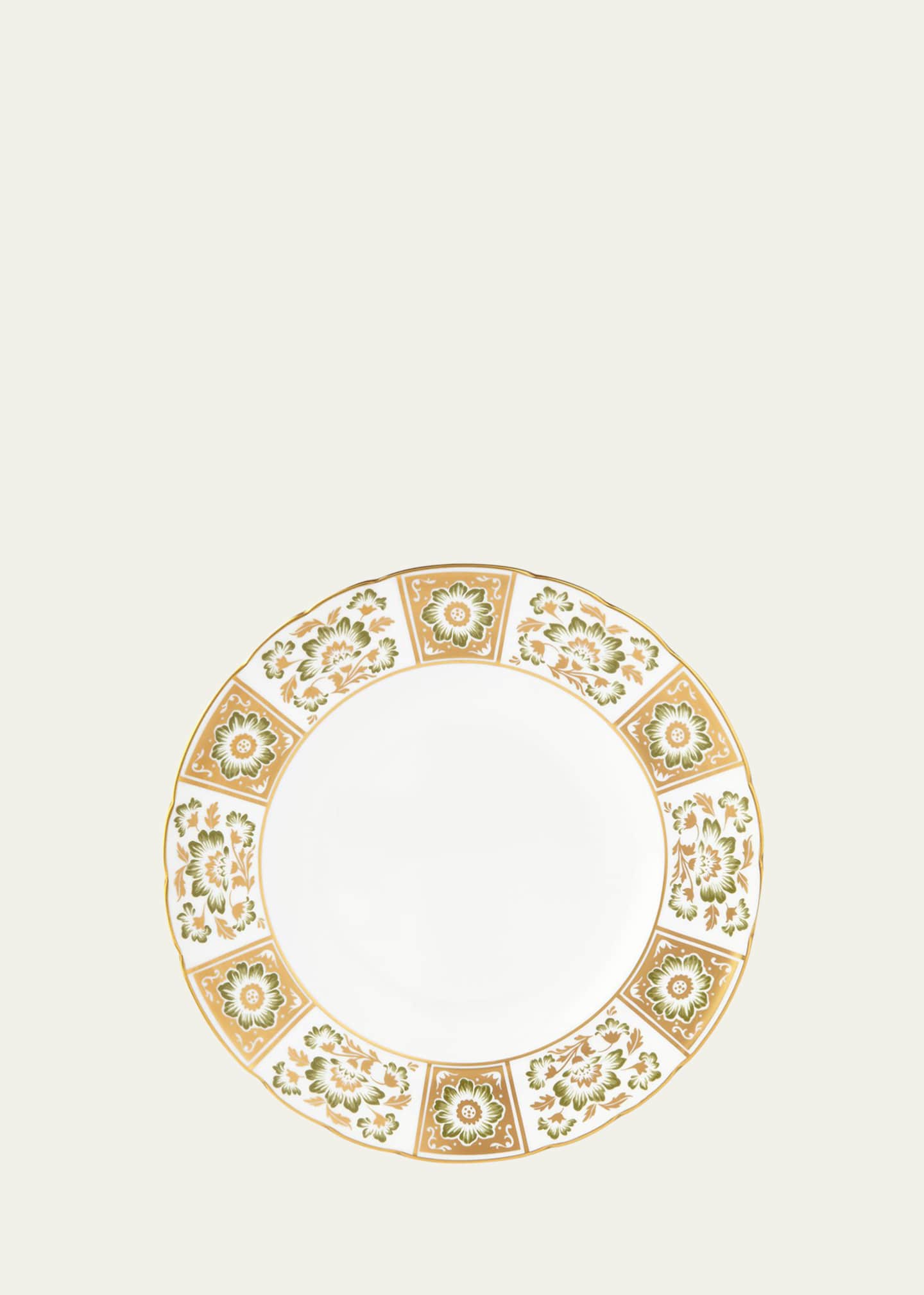 Royal Crown Derby Derby Panel Green Dinner Plate Image 1 of 2