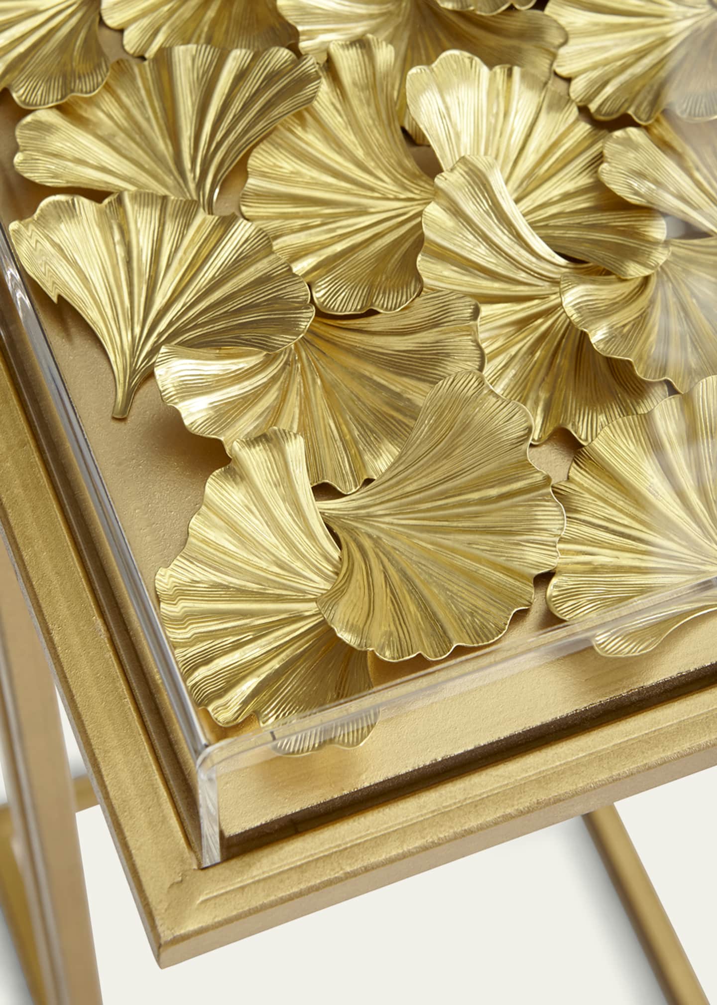 Tommy Mitchell Gilded Gingko Cocktail Table Image 3 of 4