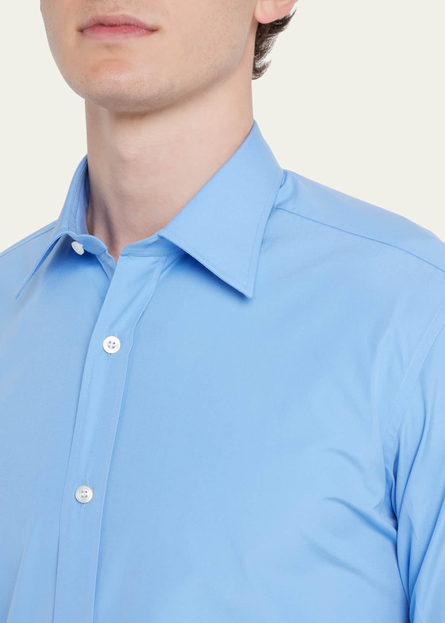Charvet Men's Cotton Poplin Dress Shirt - Bergdorf Goodman