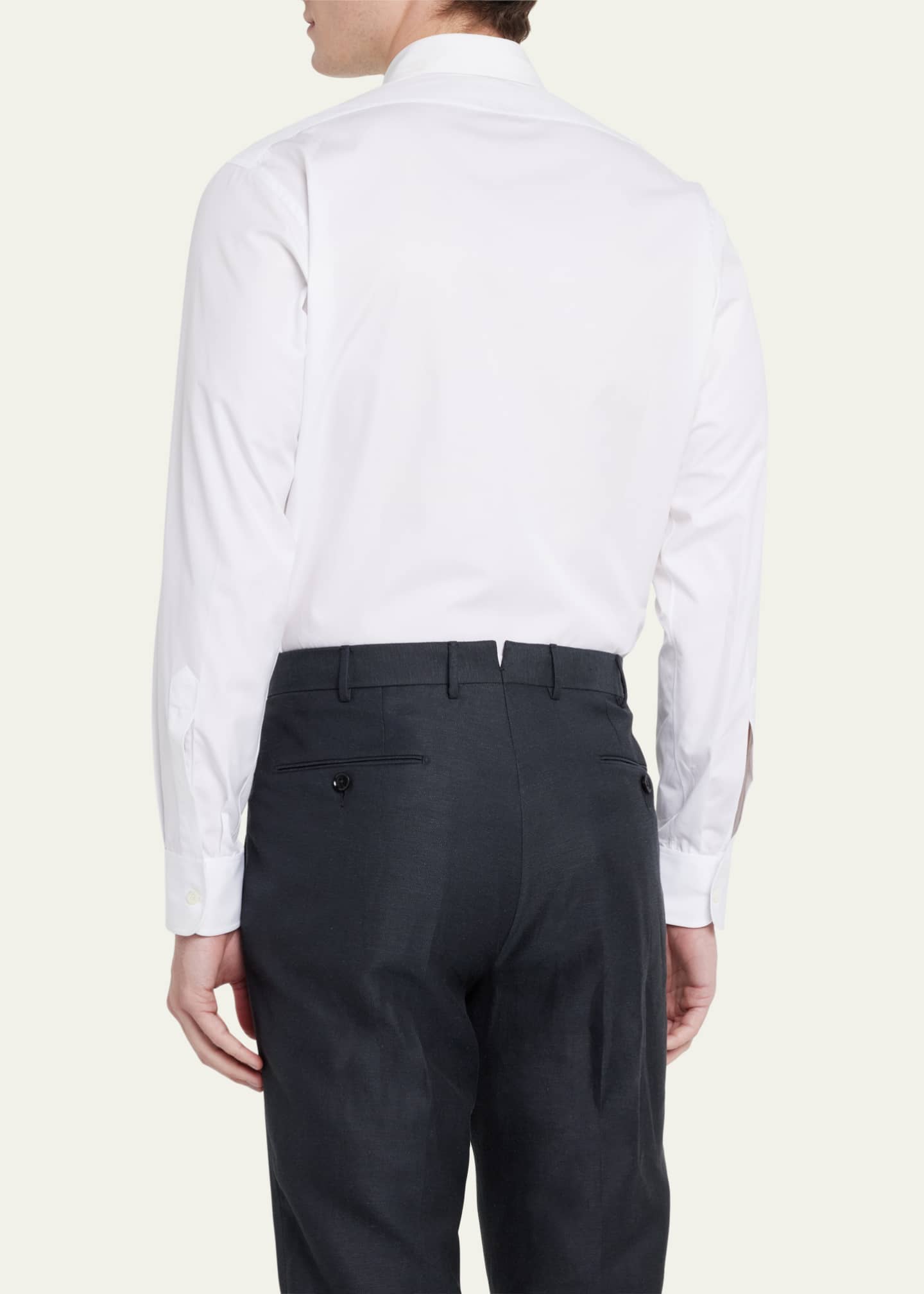 Charvet Men's Cotton Poplin Dress Shirt Image 3 of 5