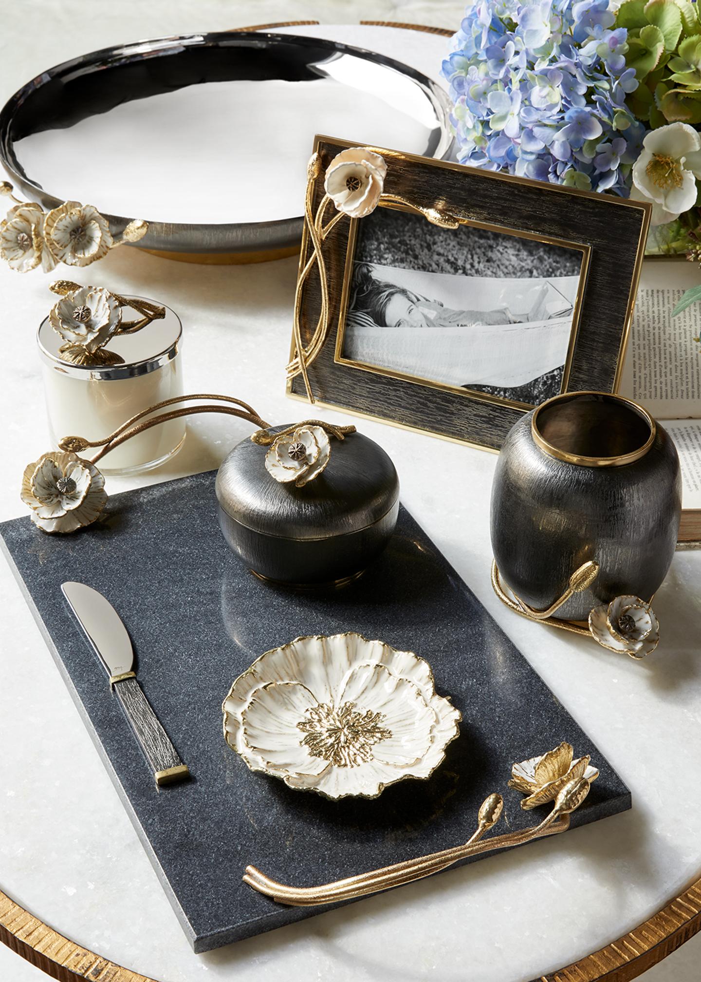 Michael Aram Anemone Large Cheese Board with Knife - Bergdorf Goodman
