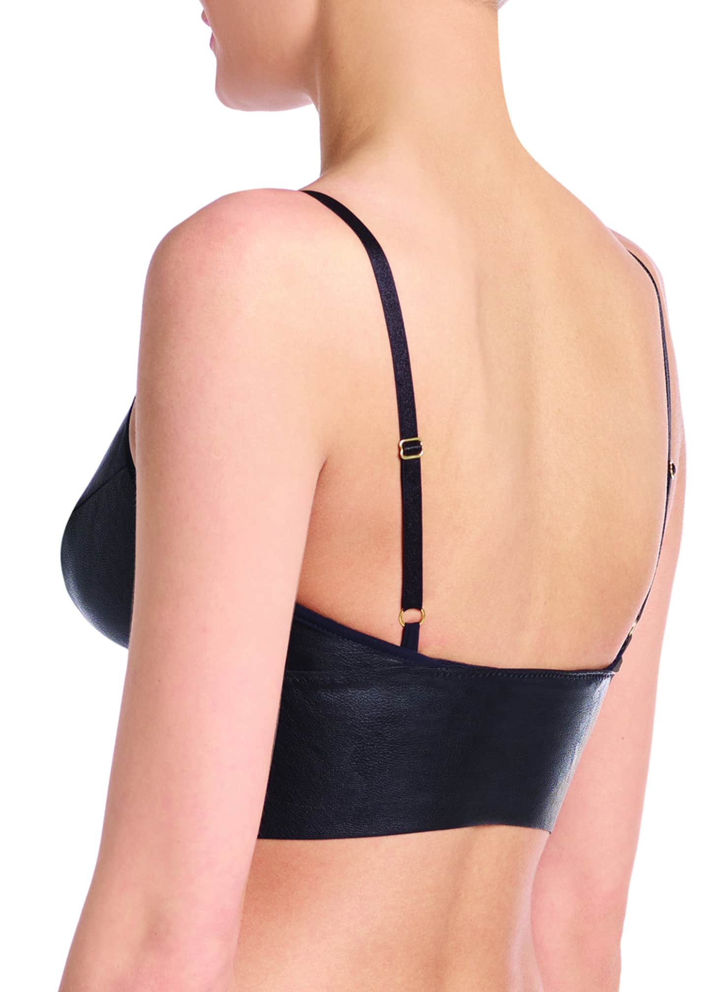 Commando Faux Leather Long Line Bralette Bergdorf Goodman