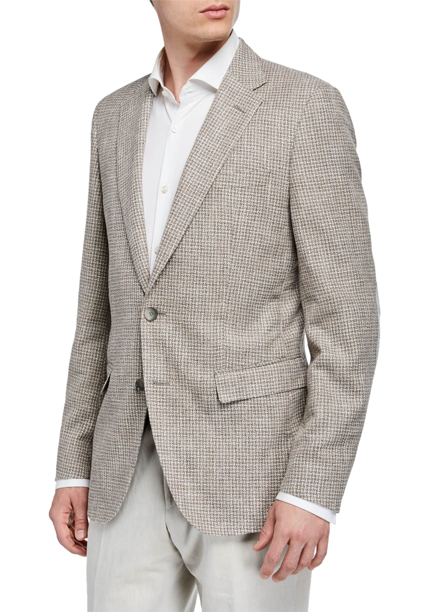 BOSS Men's Cotton-Blend Sport Coat with Elbow Patches - Bergdorf Goodman