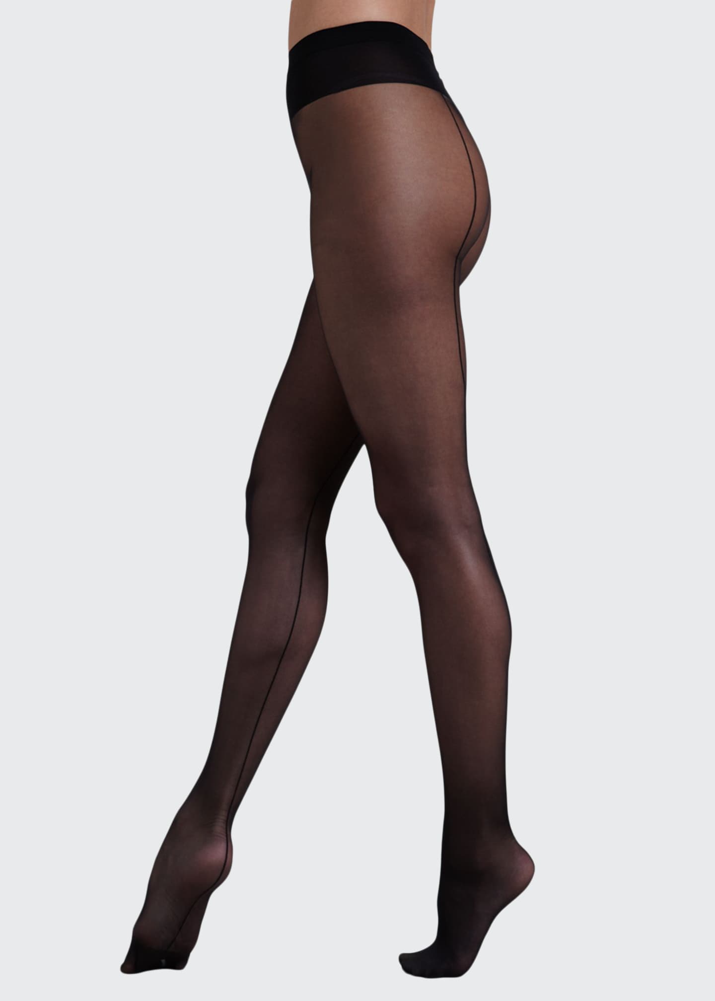 Wolford Individual 10 Back Seam Tights Bergdorf Goodman