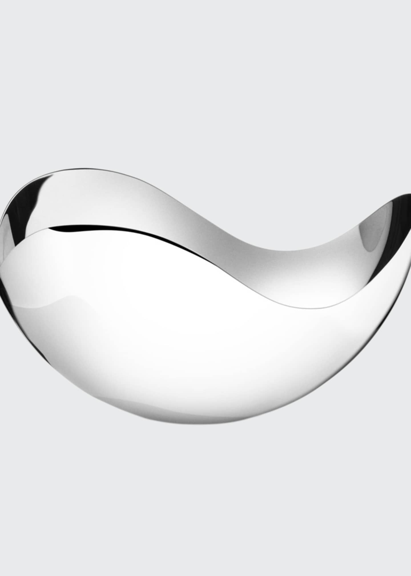 Georg Jensen Ciotola Bloom Small - Acciaio Inox Lucidato A Specchio, Design Scultoreo Ispirato Ai Fiori Di Ciliegio - Ø16cm, H7.5cm - 3