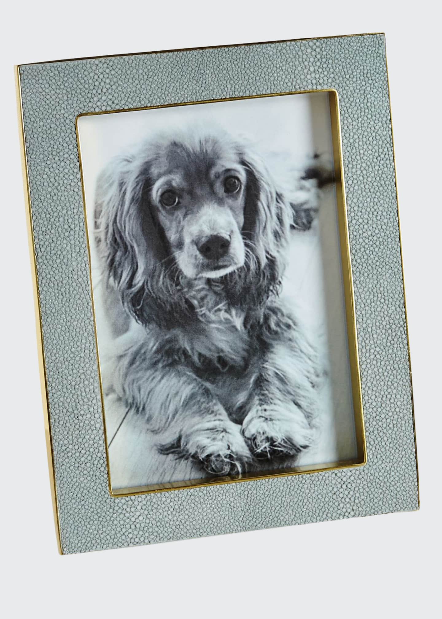 AERIN Classic FauxShagreen 5" x 7" Picture Frame Bergdorf Goodman