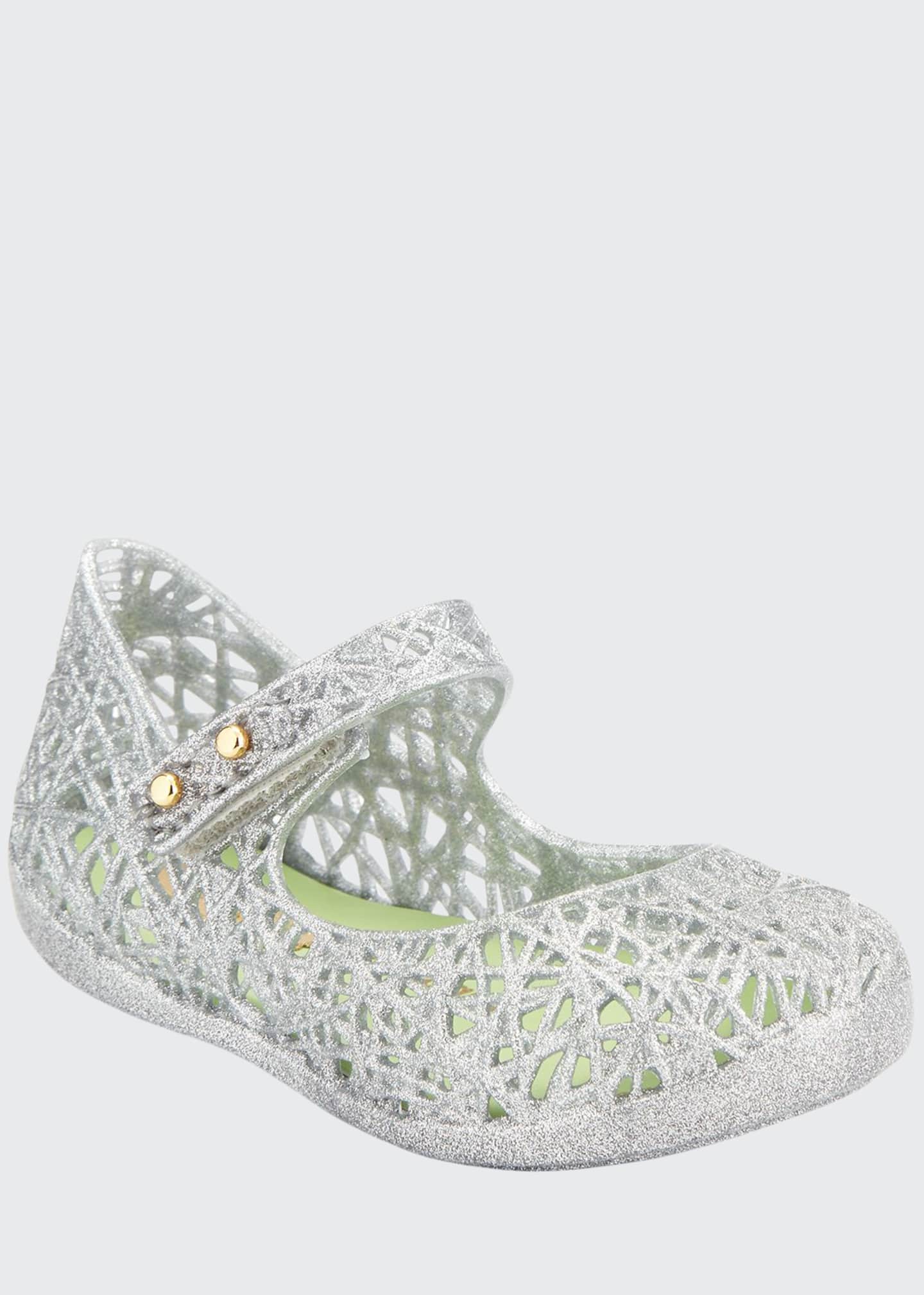 Mini Melissa Mini Campana Zigzag VI Mary Jane Flat Toddler Sizes 5 10